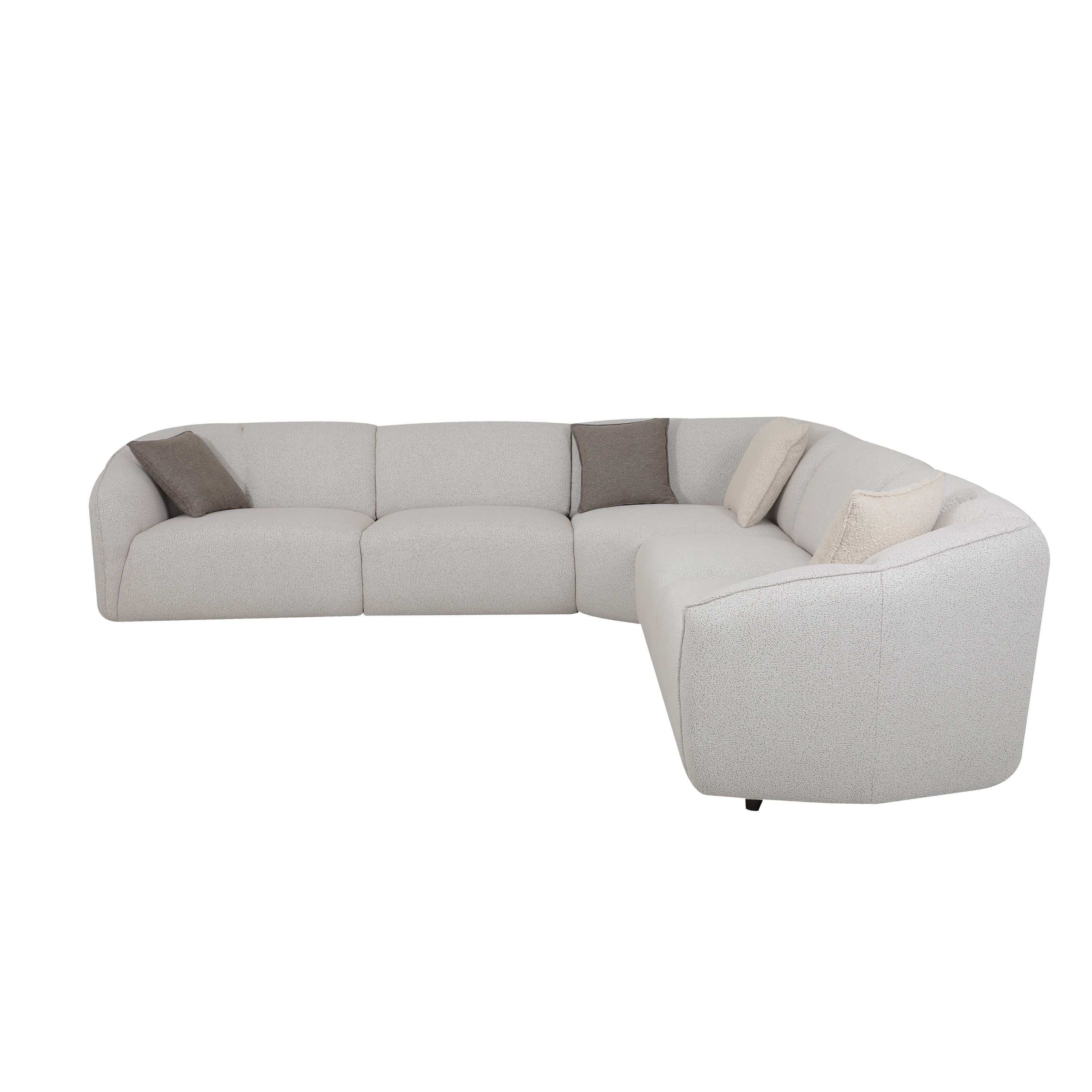 Dario Silver Grey Sectional