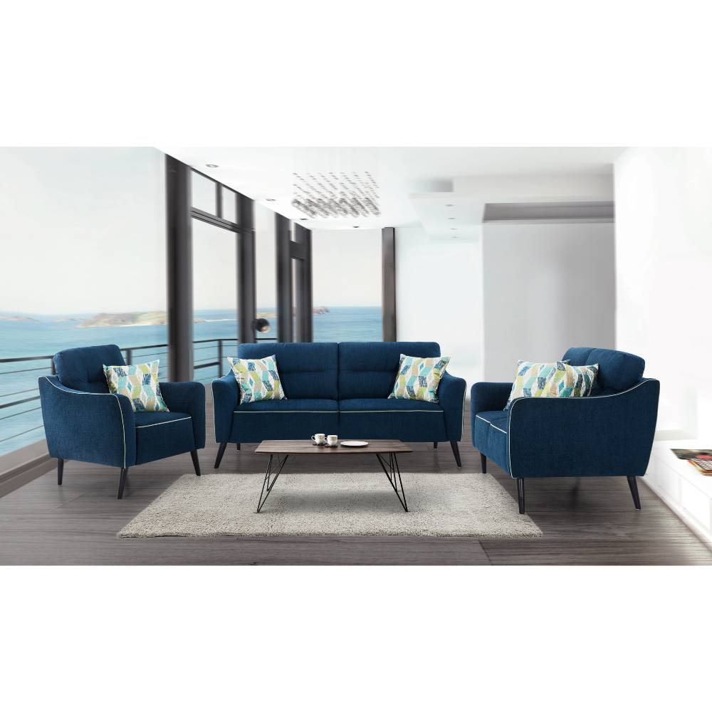 Anchorage Aura Dark Blue Sofa Set (6645529247840)