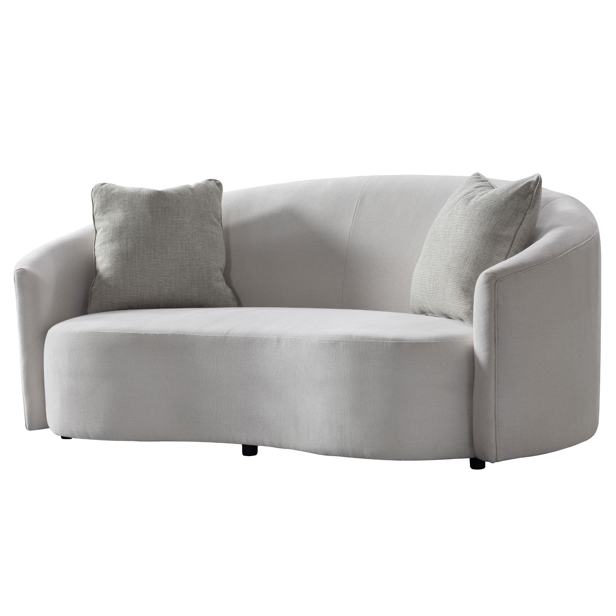 The Arc Cream Loveseat