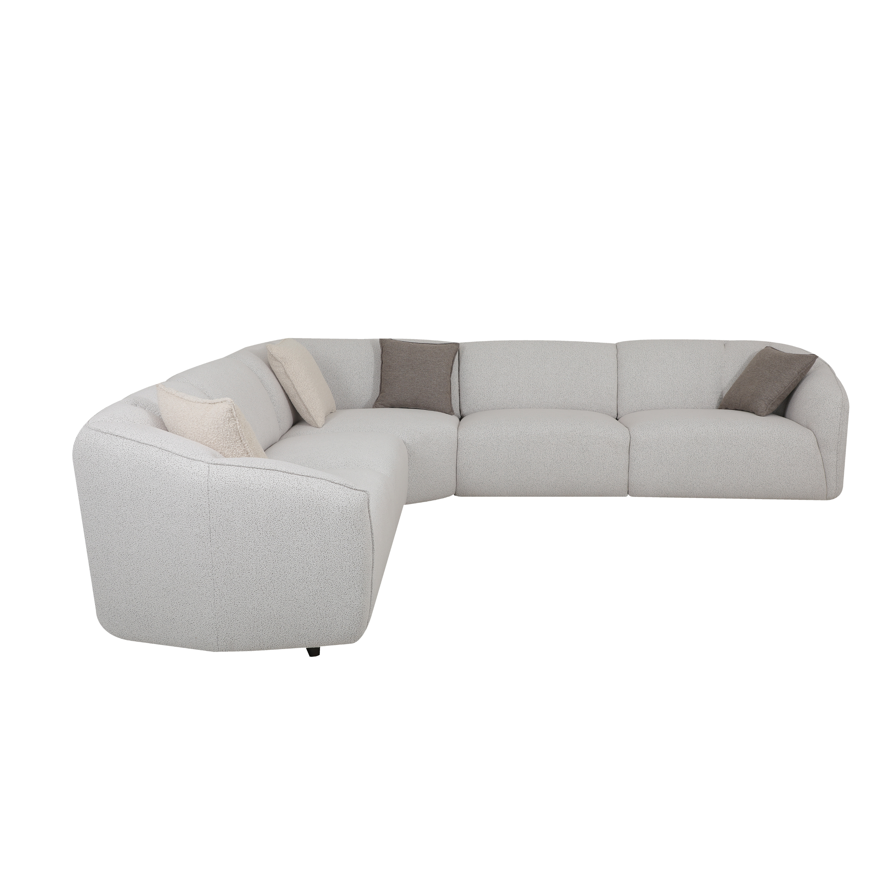 Dario Silver Grey Sectional