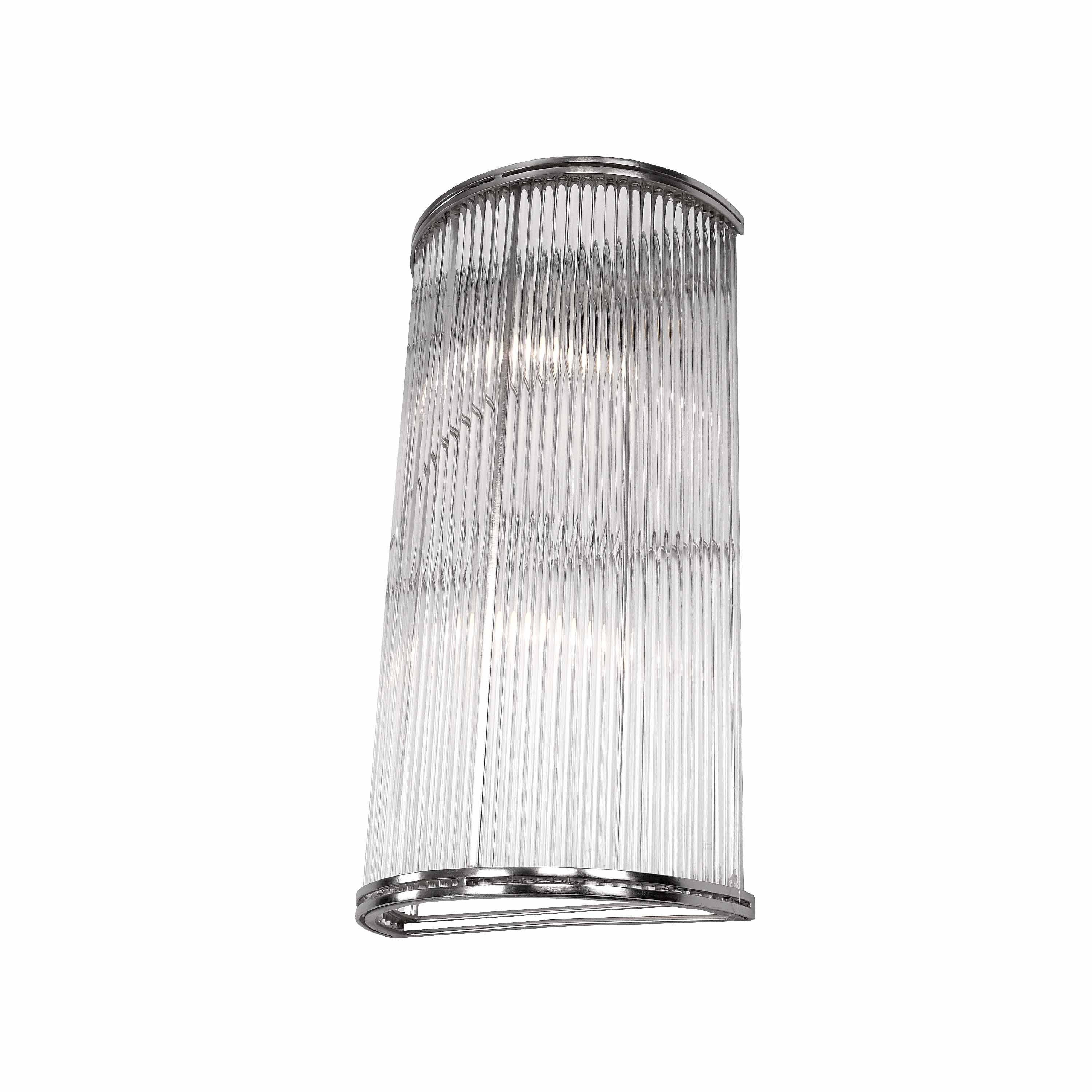 HALFROUND glass rods WALLLAMP