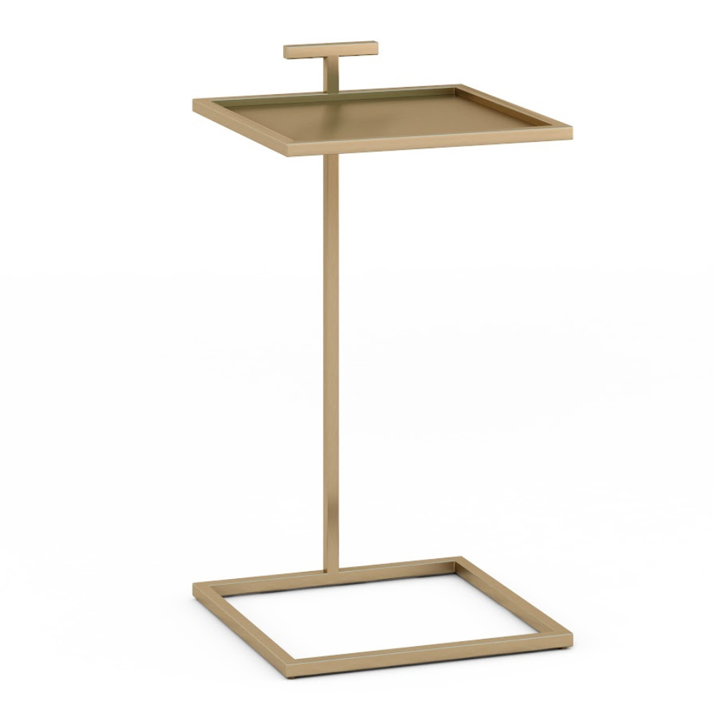 Black 14" Maisie Accent Table Square