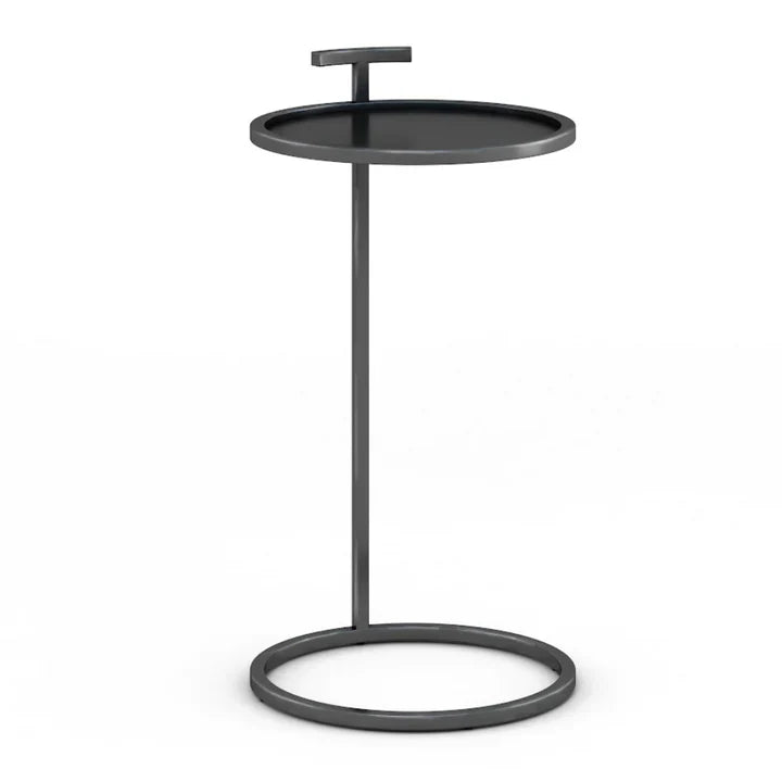 Black 14" Maisie Accent Table Round