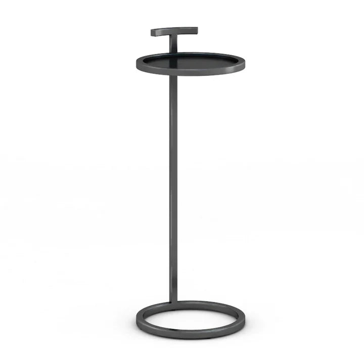 Black 14" Maisie Accent Table Round