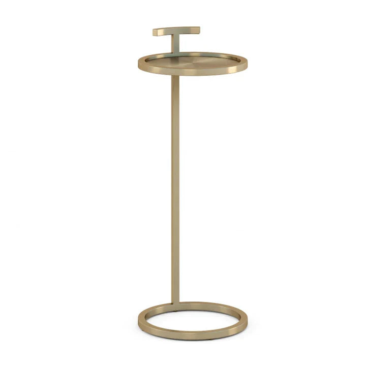 Black 14" Maisie Accent Table Round