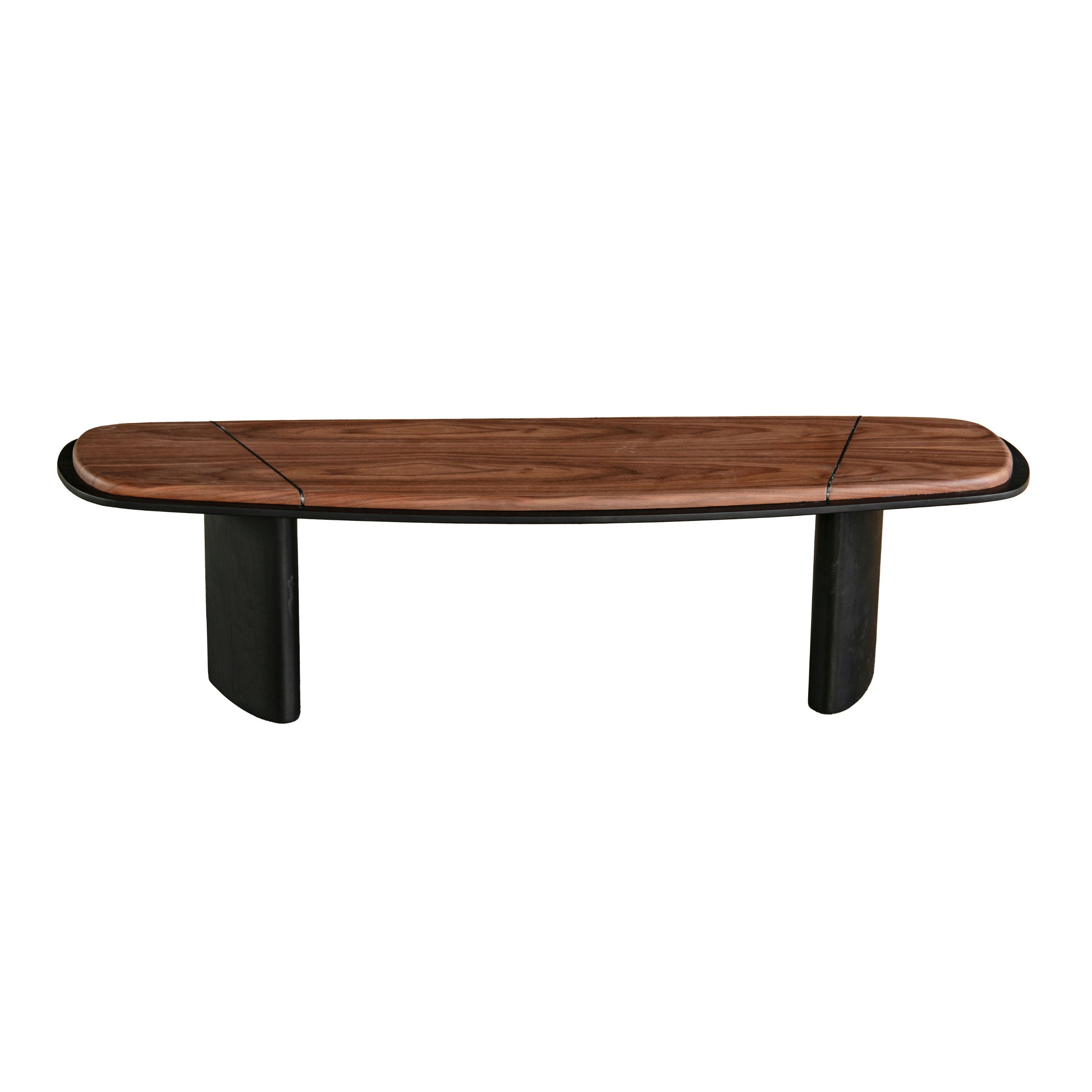 Leaner Brown & Balck Right Side Coffee Table W141