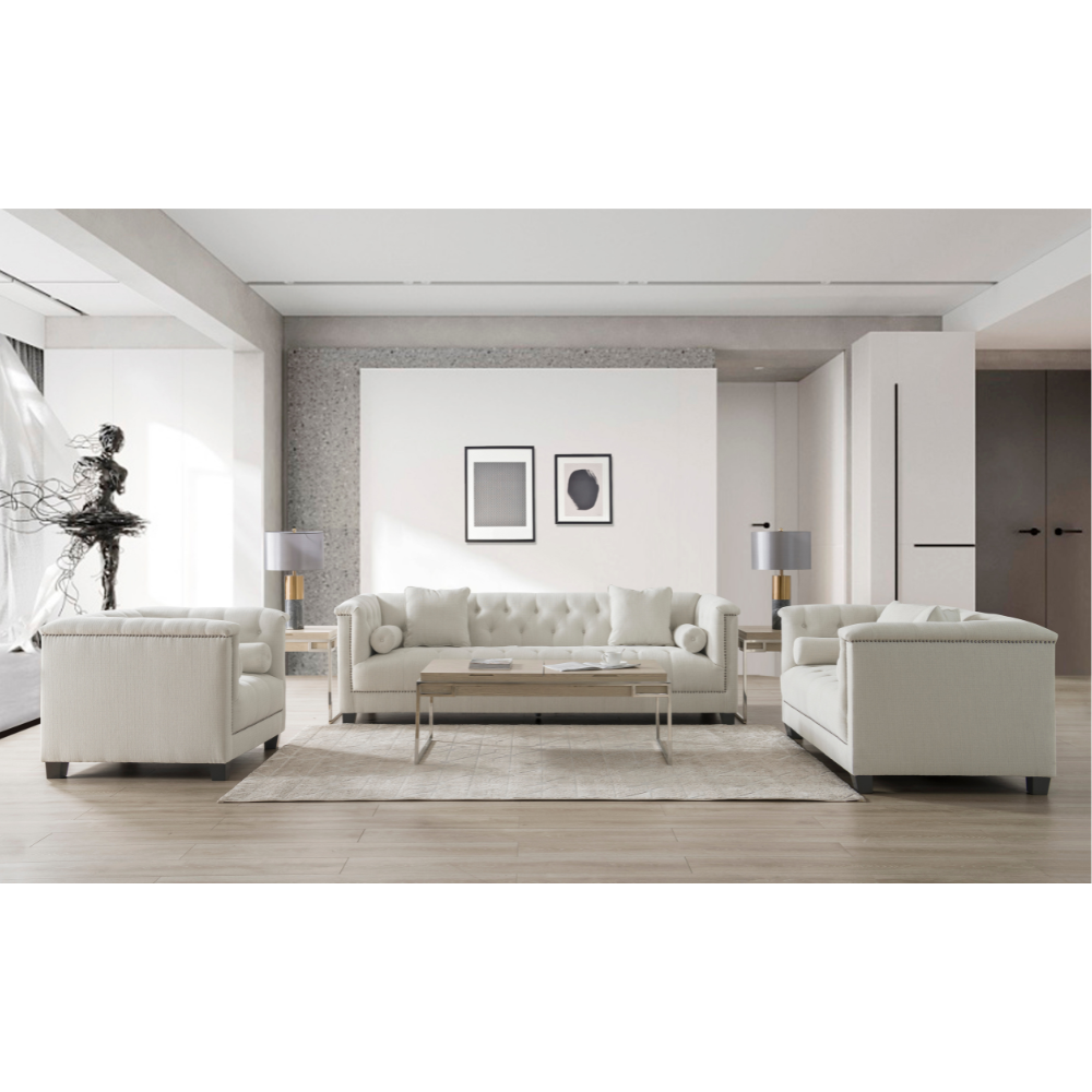 Alabid Linen off-White Living Room Set