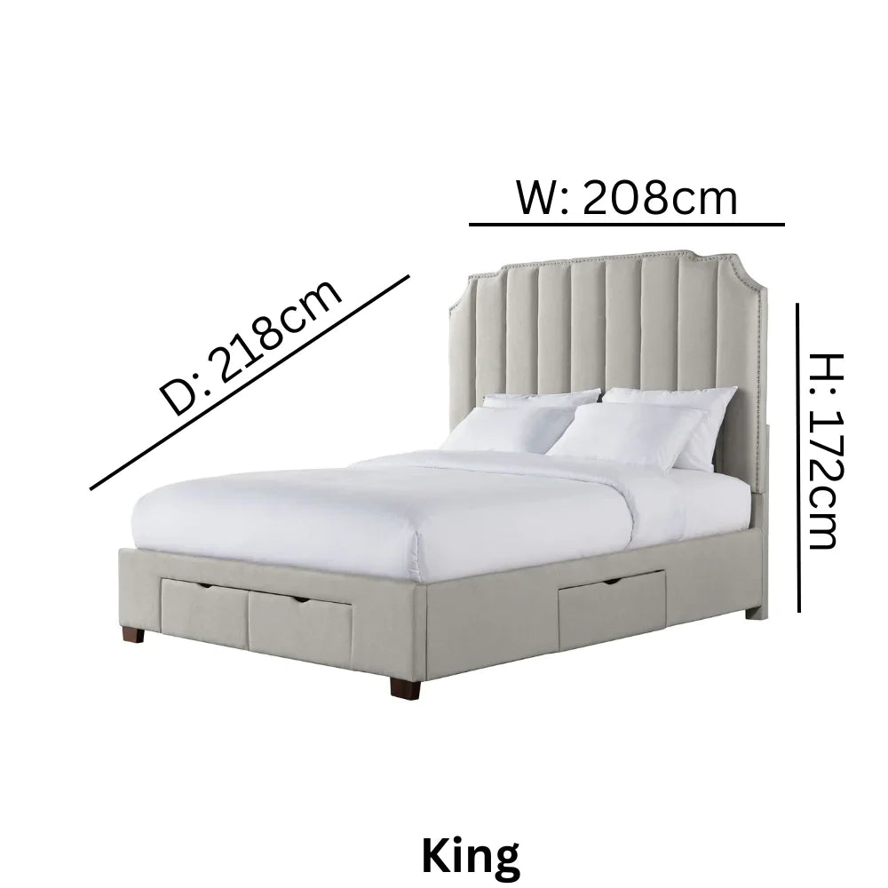 Harper Grey Bed