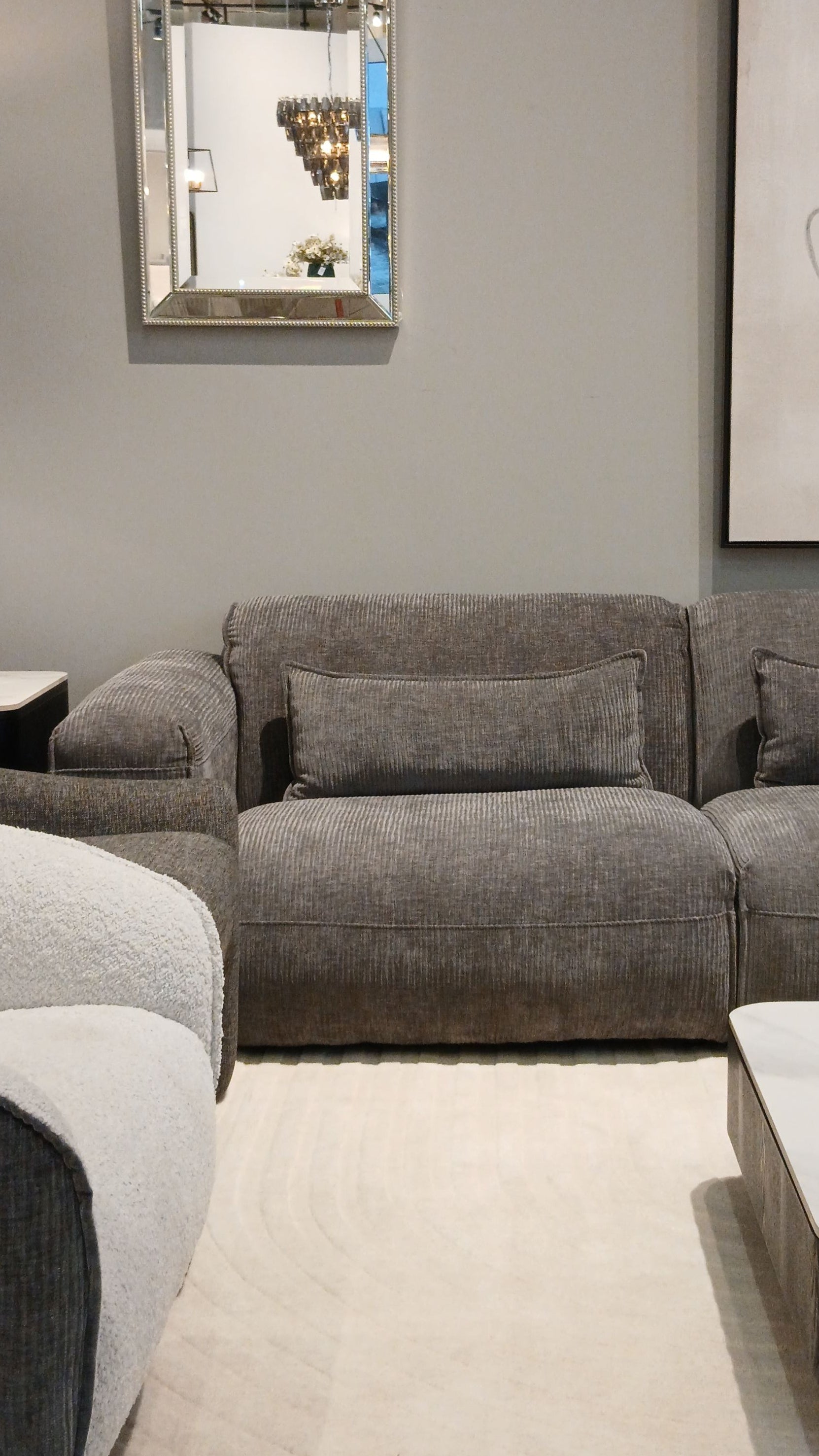 AlDana black left arm facing seater