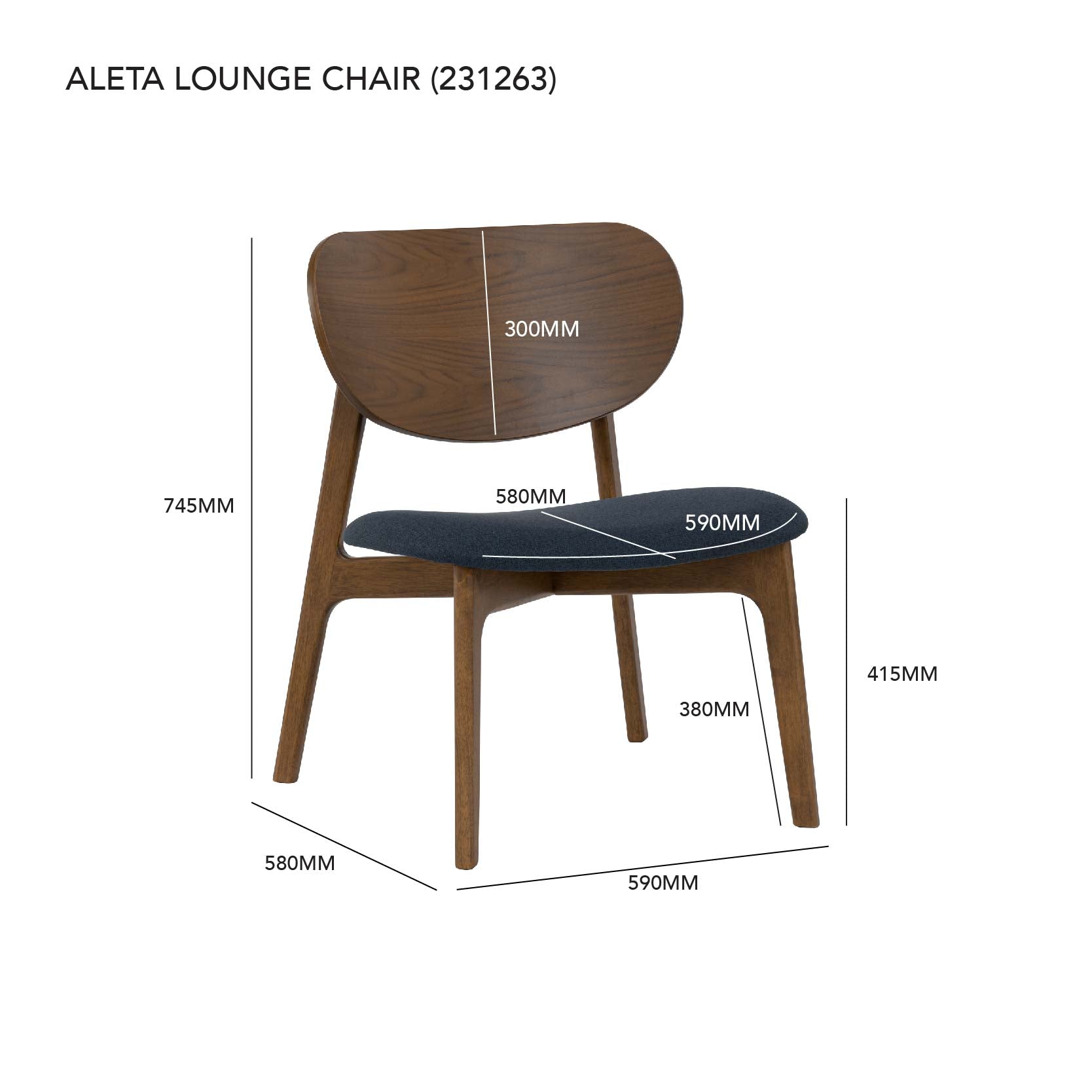 ALETA LOUNGE CHAIR
109/6367