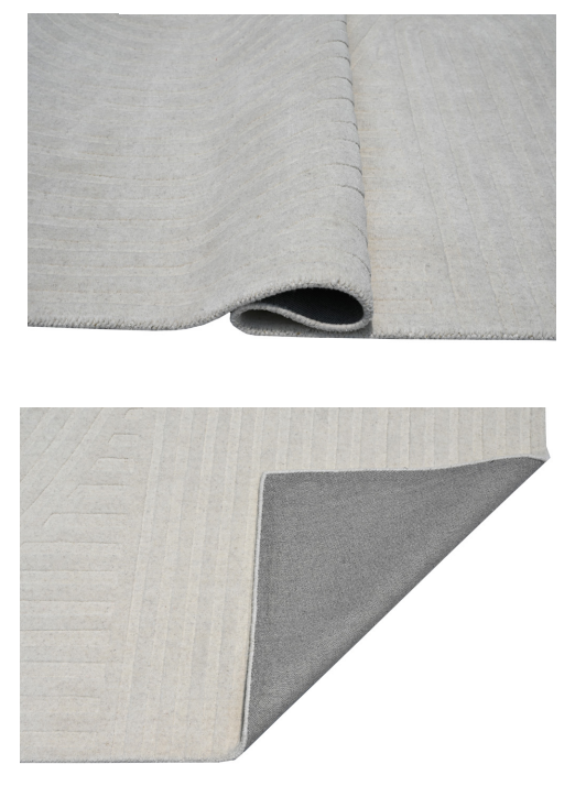 RUDA white and beige Rug