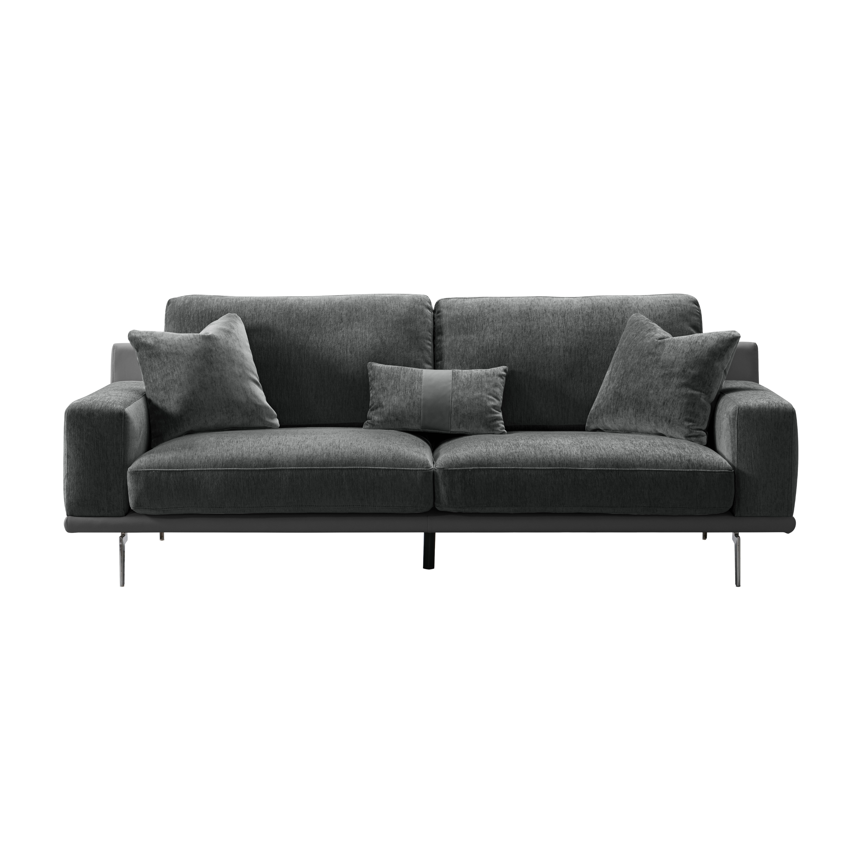 Whisper Soft Black Sofa W230