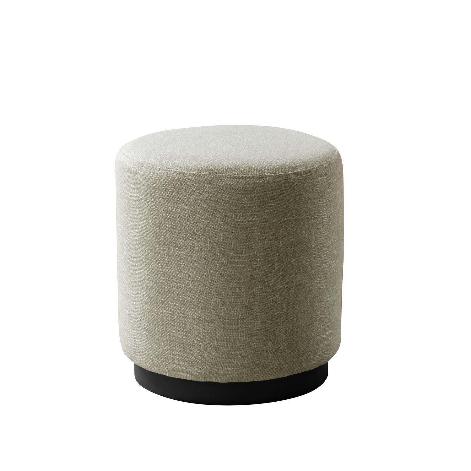 Cream Boucle Ottoman W40Xh45Cm