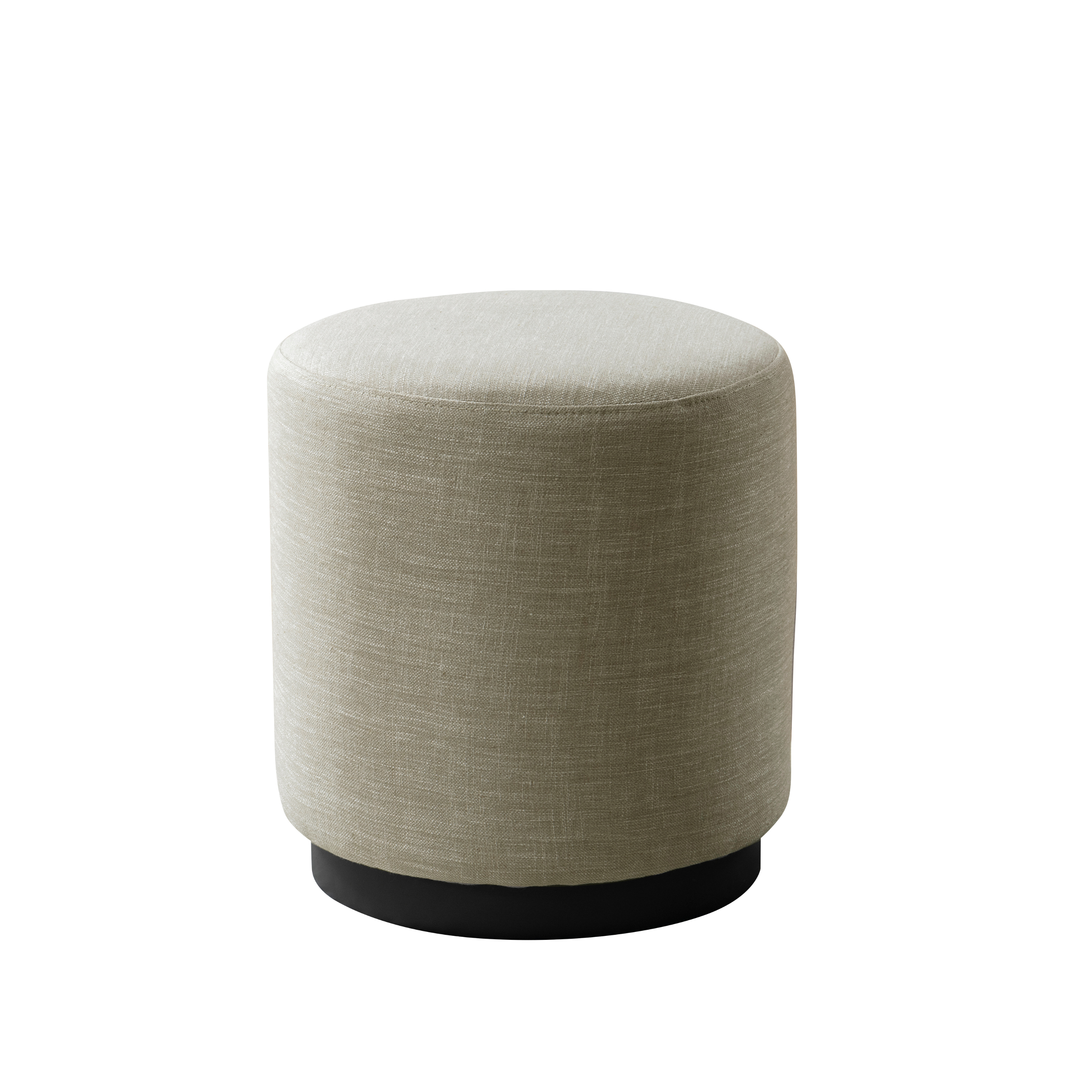 Cream Boucle Ottoman W40Xh45Cm