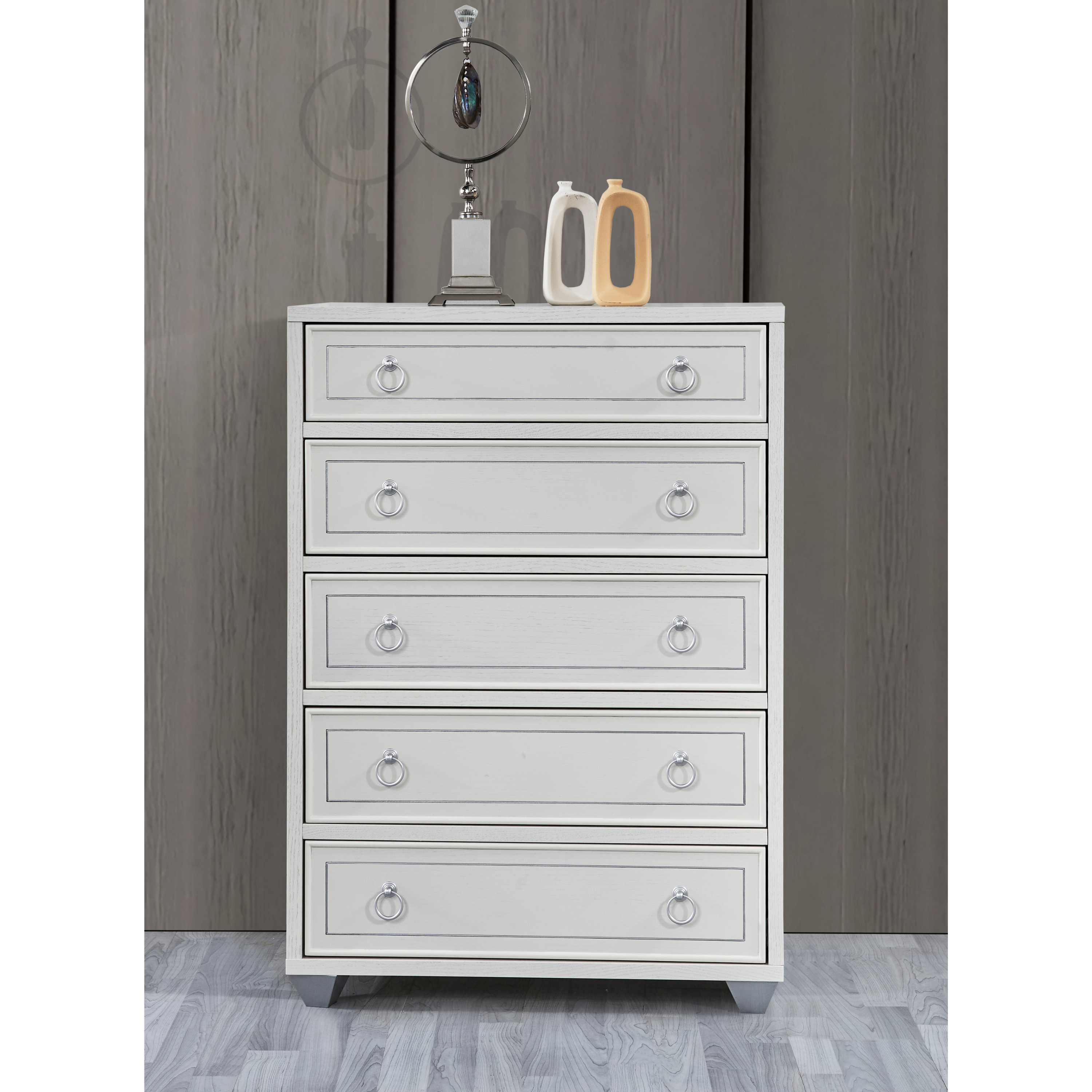 Off-White Feather Bedroom Set With 2 Free Lamp Gift