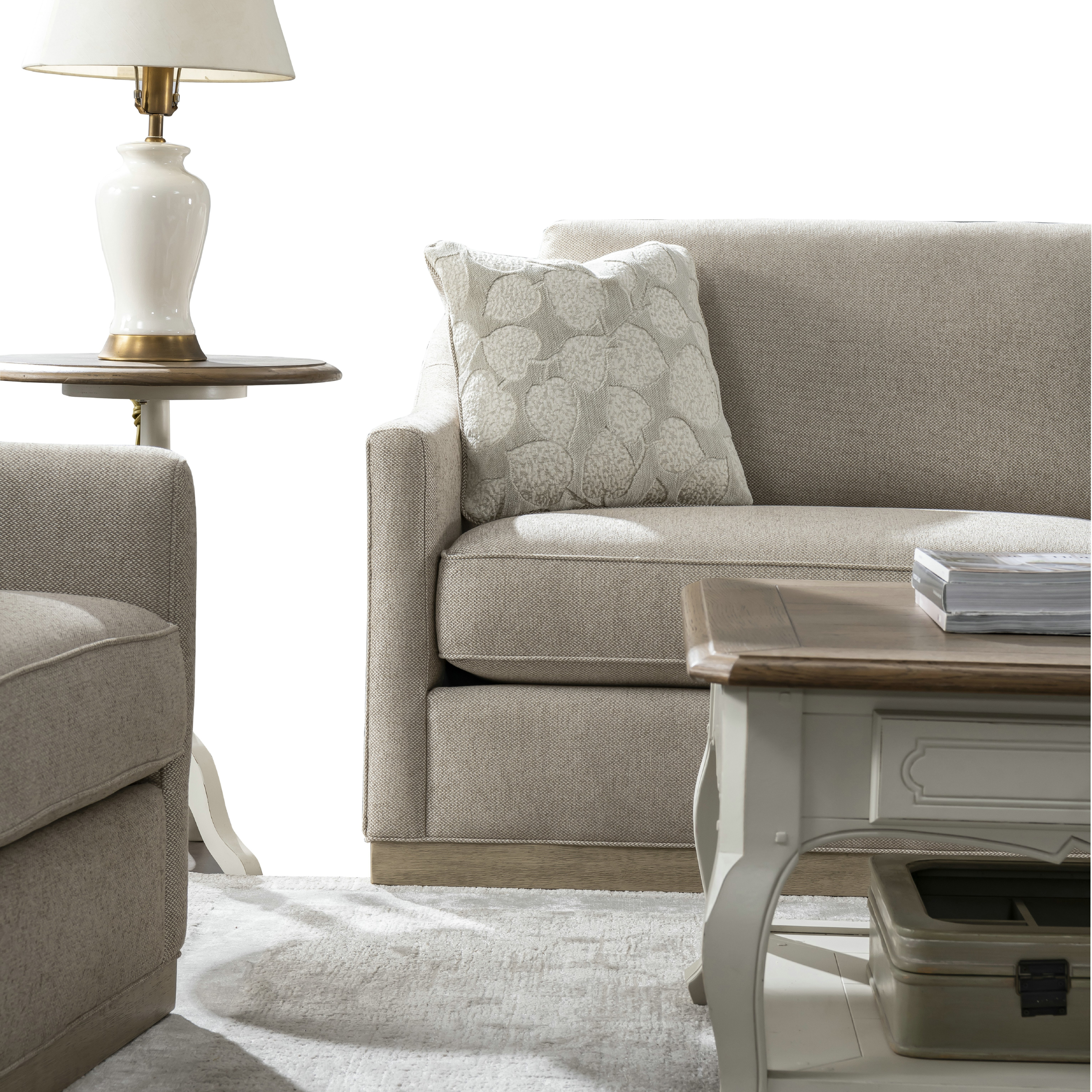 Rahaf Light Beige Sofa (218cm)