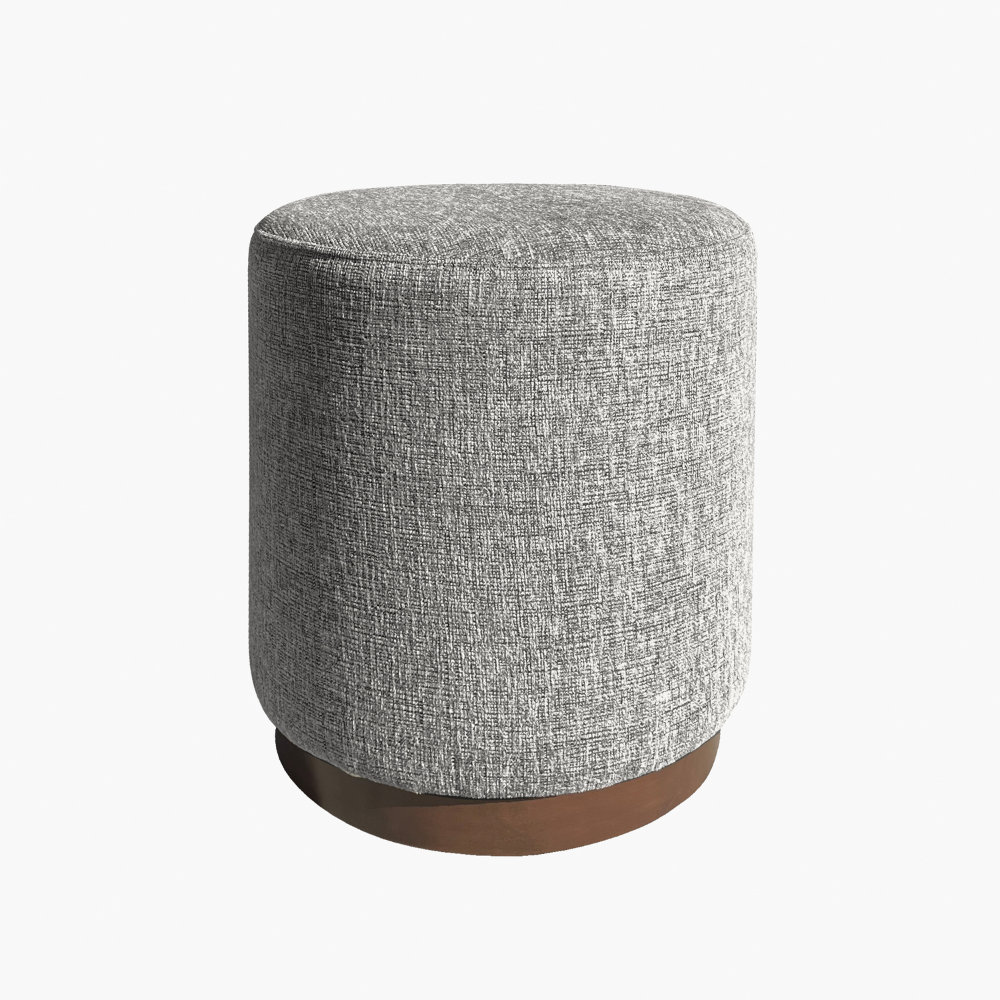 Oat Linen Ottoman