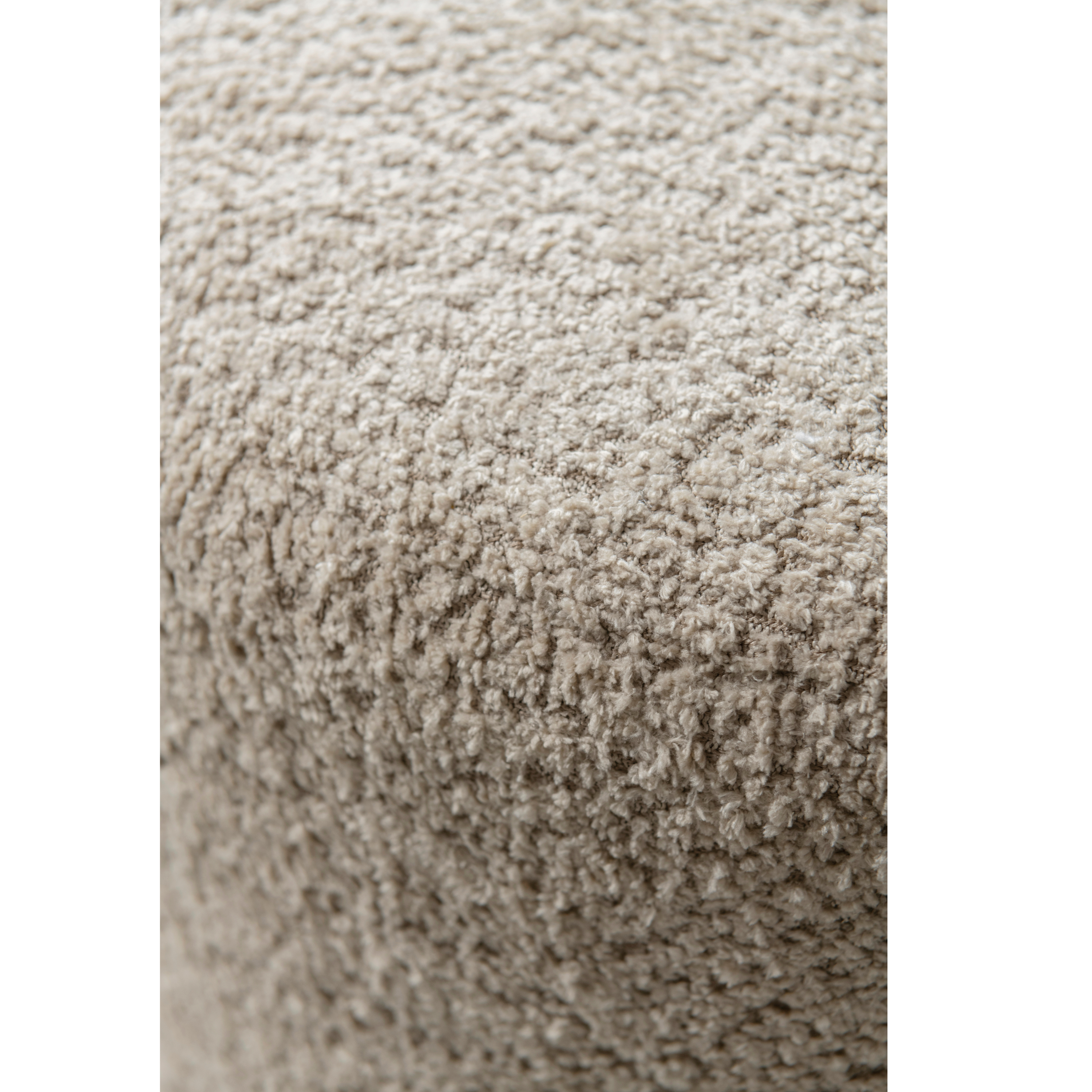 Cream Boucle Ottoman W40Xh45Cm