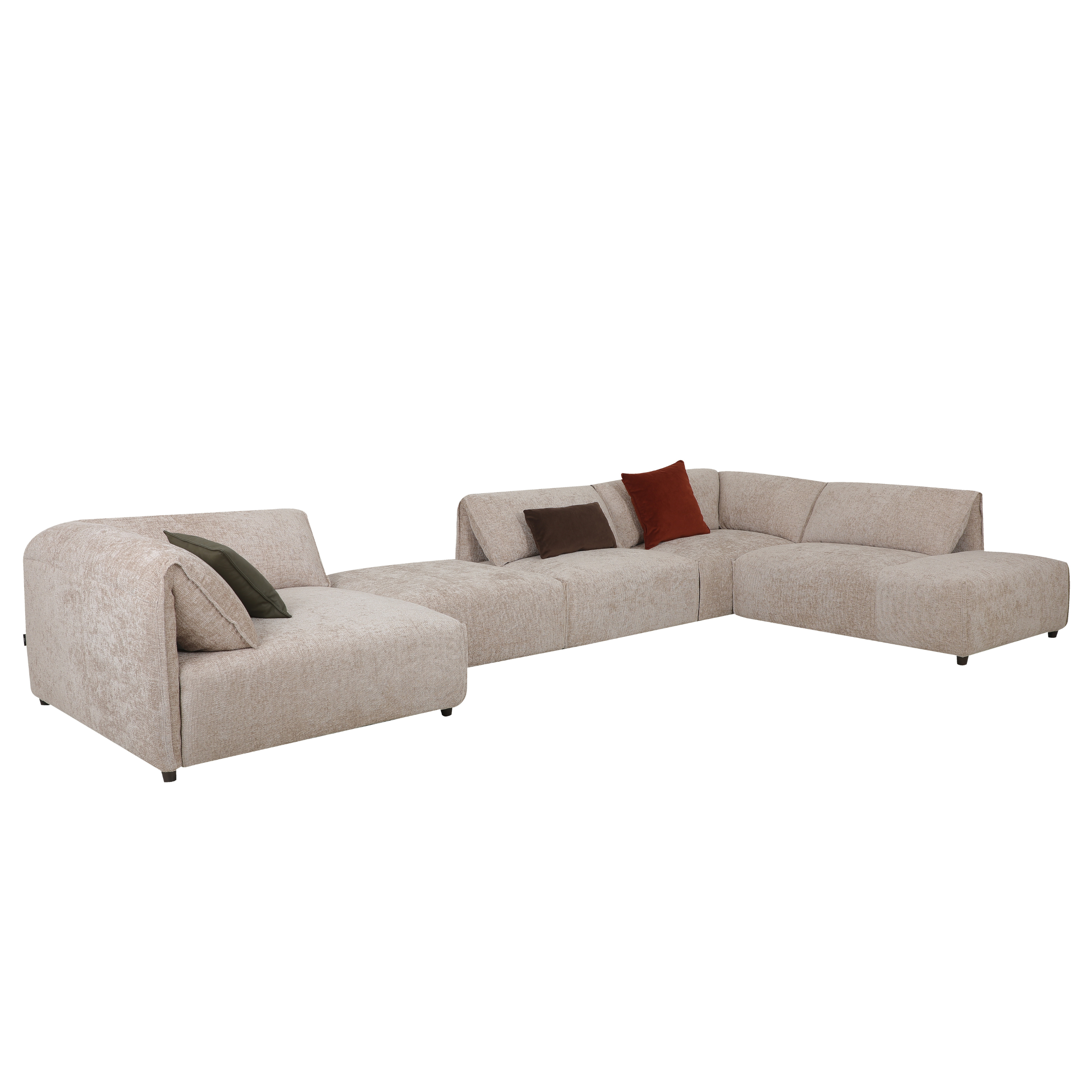 Luna Light Khaki Sectional