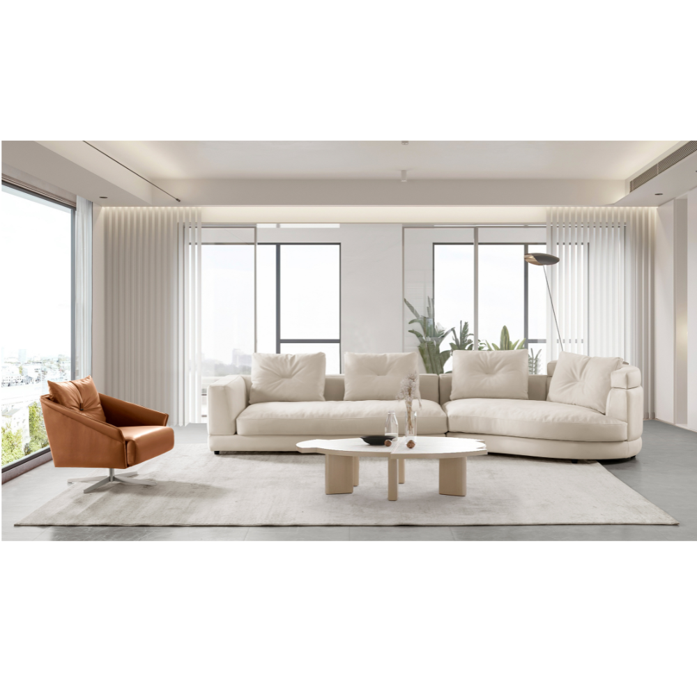 Hussah Beige Sectional