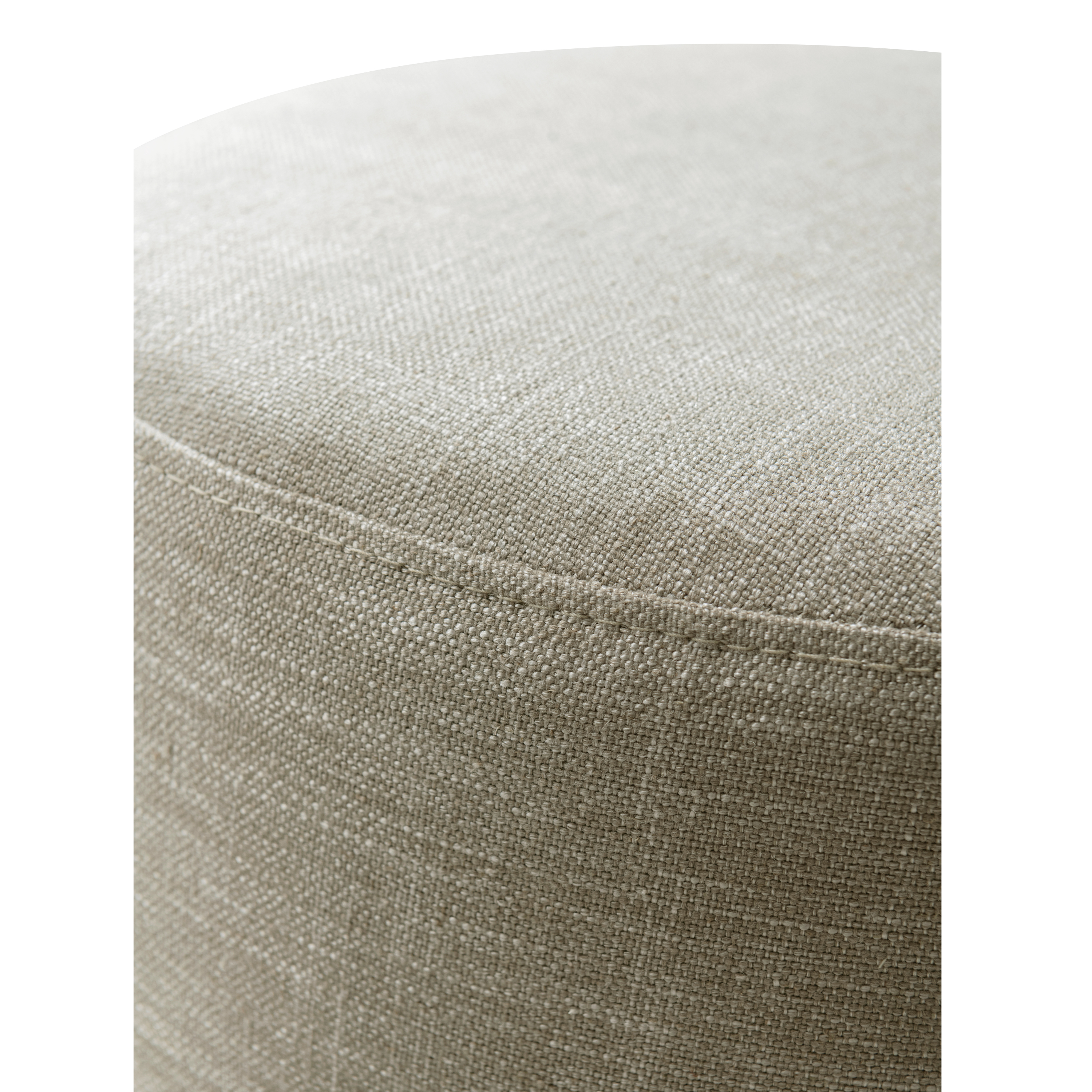 Cream Boucle Ottoman W40Xh45Cm