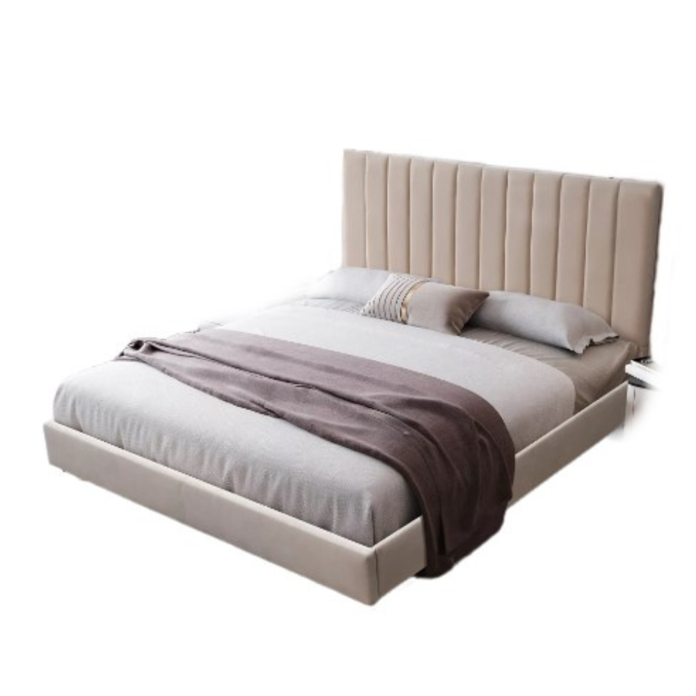 MR Beige Queen Bed