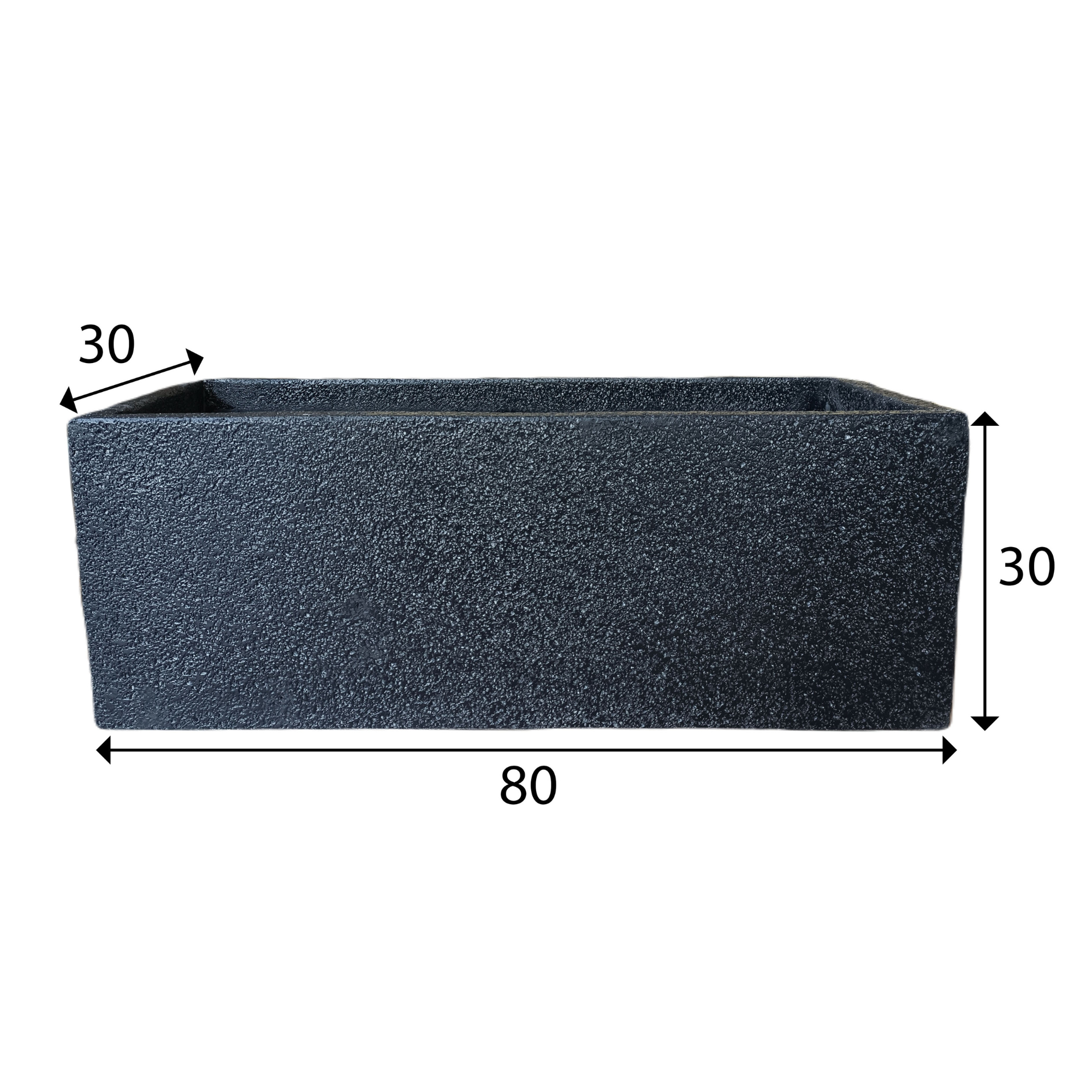 Black Foam Indoor/Outdoor Plant Pot By Roots 30W*80D*30H.