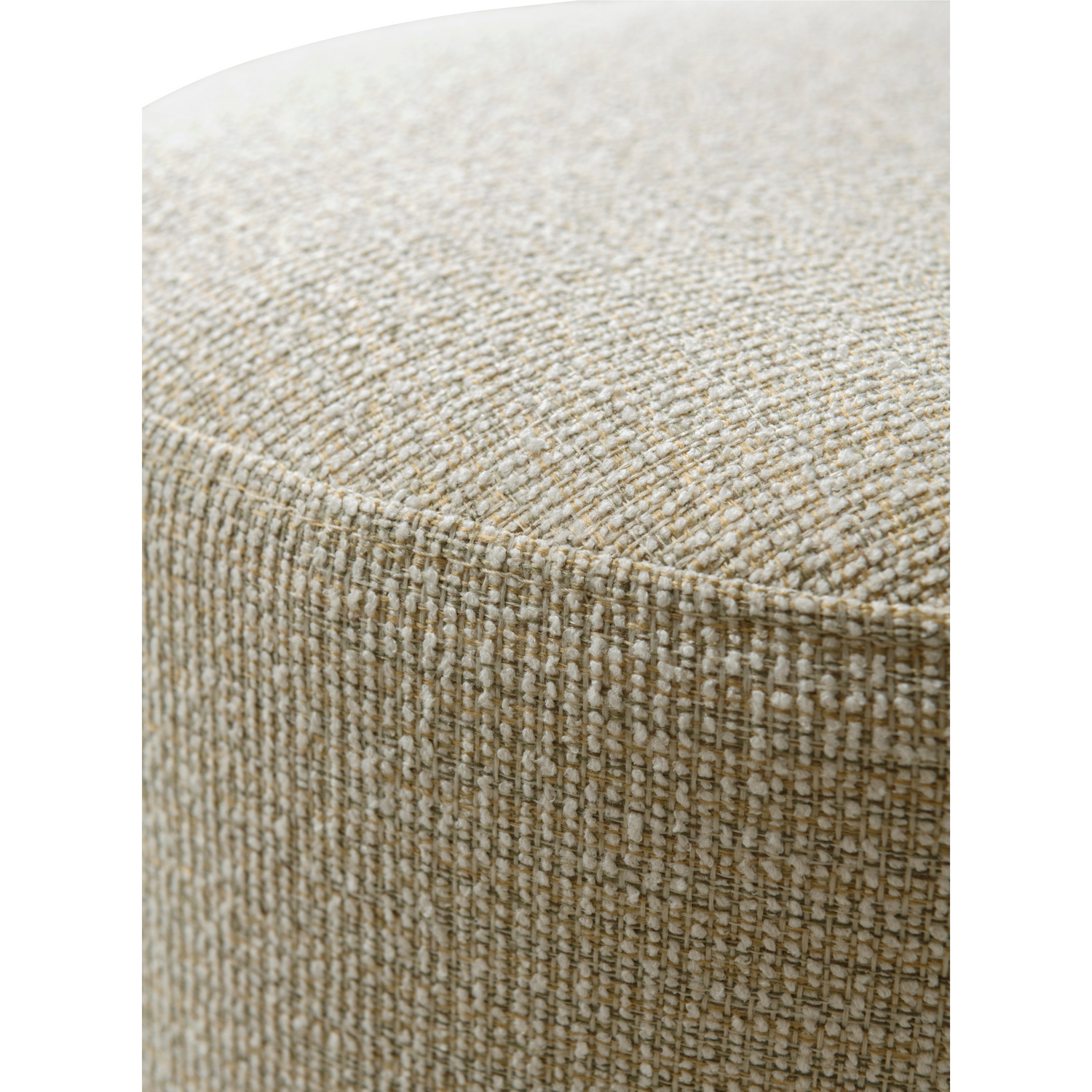Cream Boucle Ottoman W40Xh45Cm