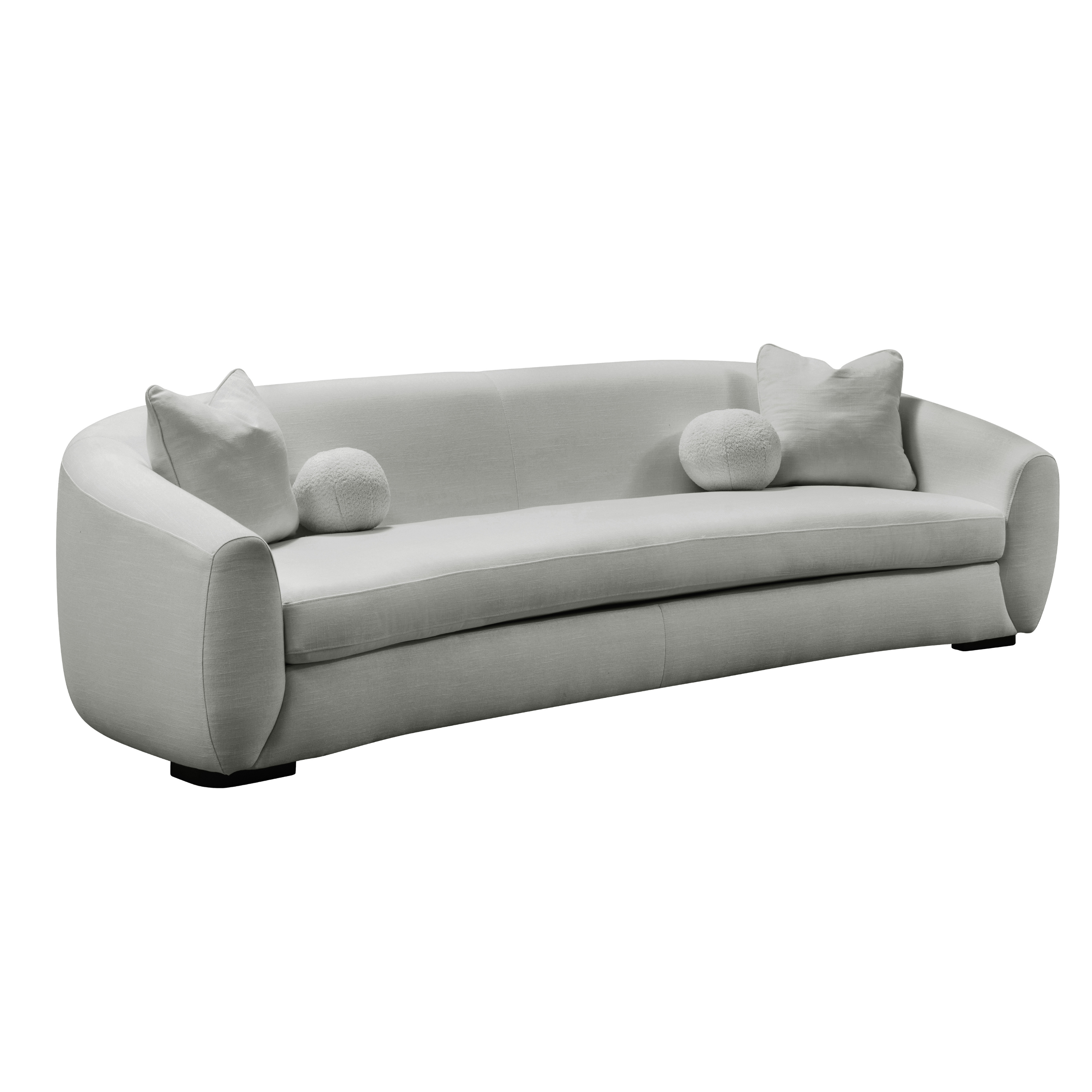 Boucle Linen grey 4 seater