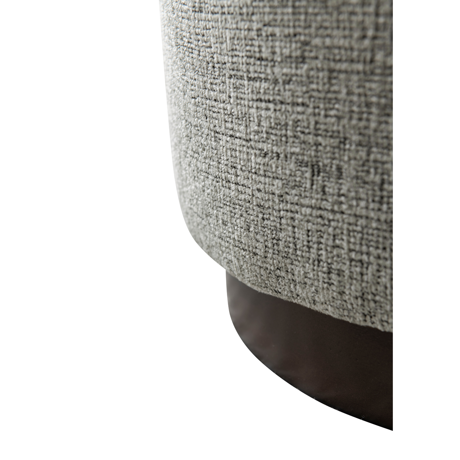 Cream Boucle Ottoman W40Xh45Cm