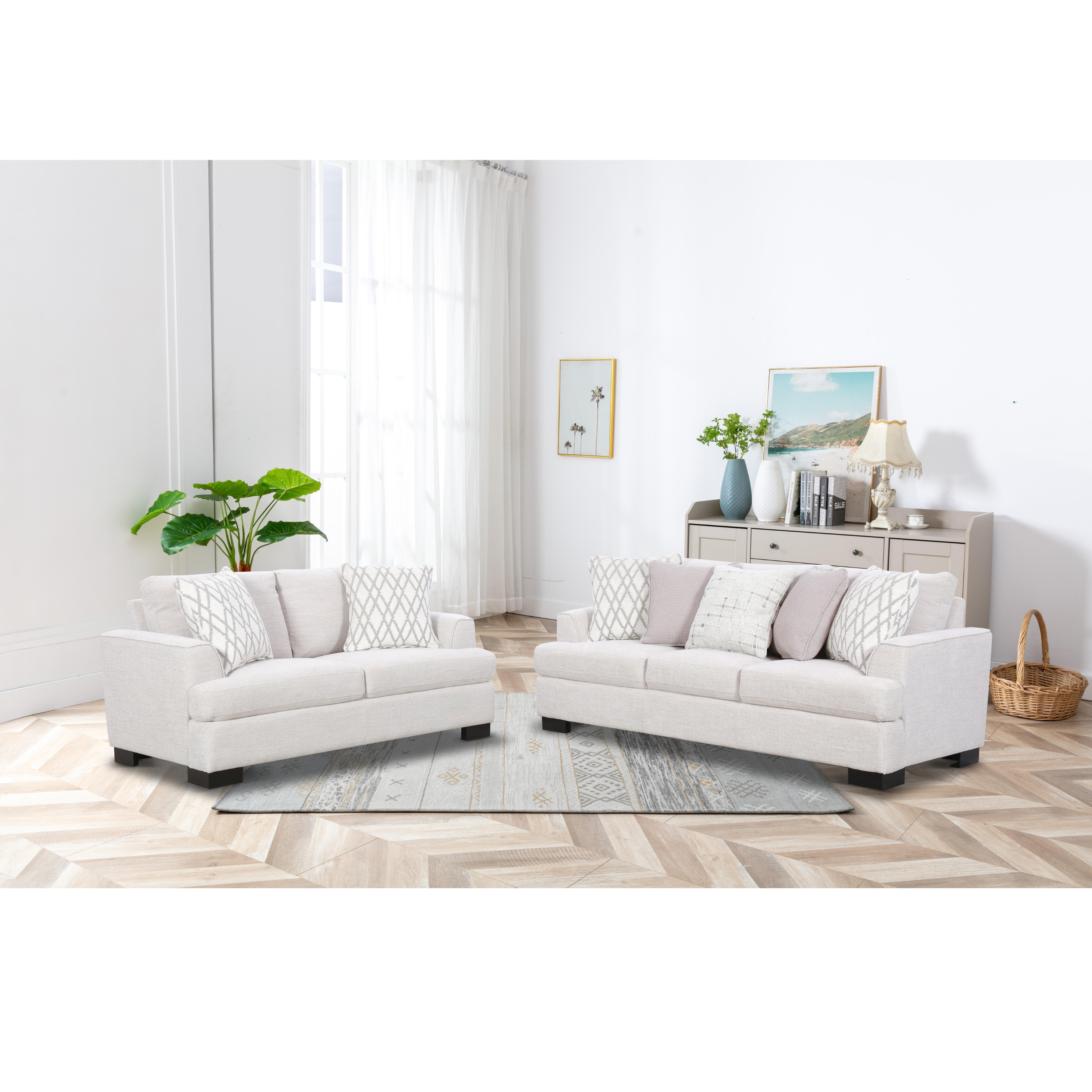Olaf Beige Loveseat