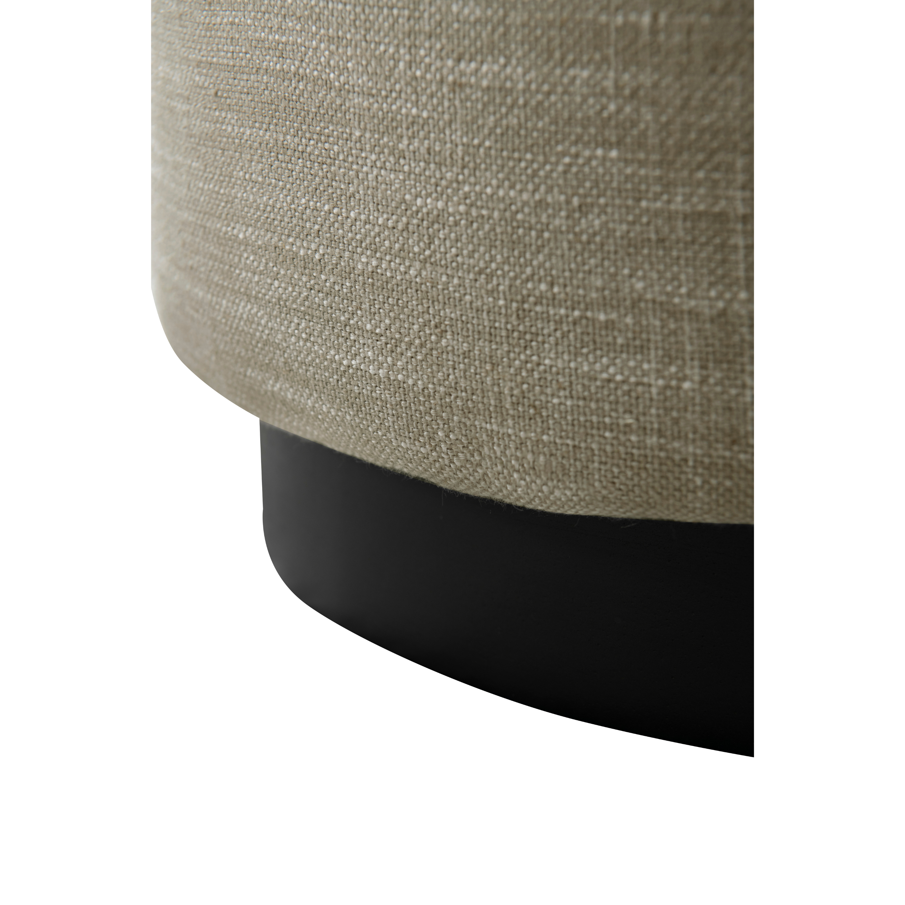 Cream Boucle Ottoman W40Xh45Cm
