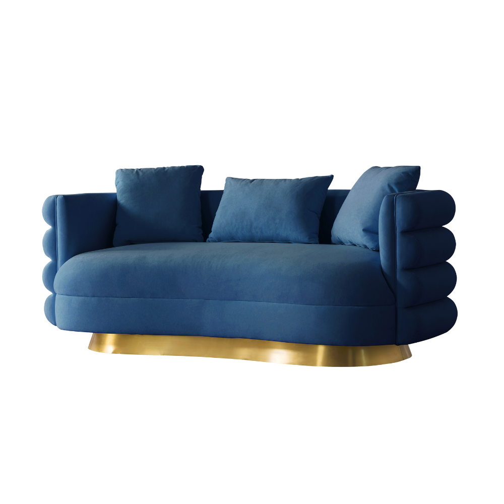 Oro Blue Living Room Set