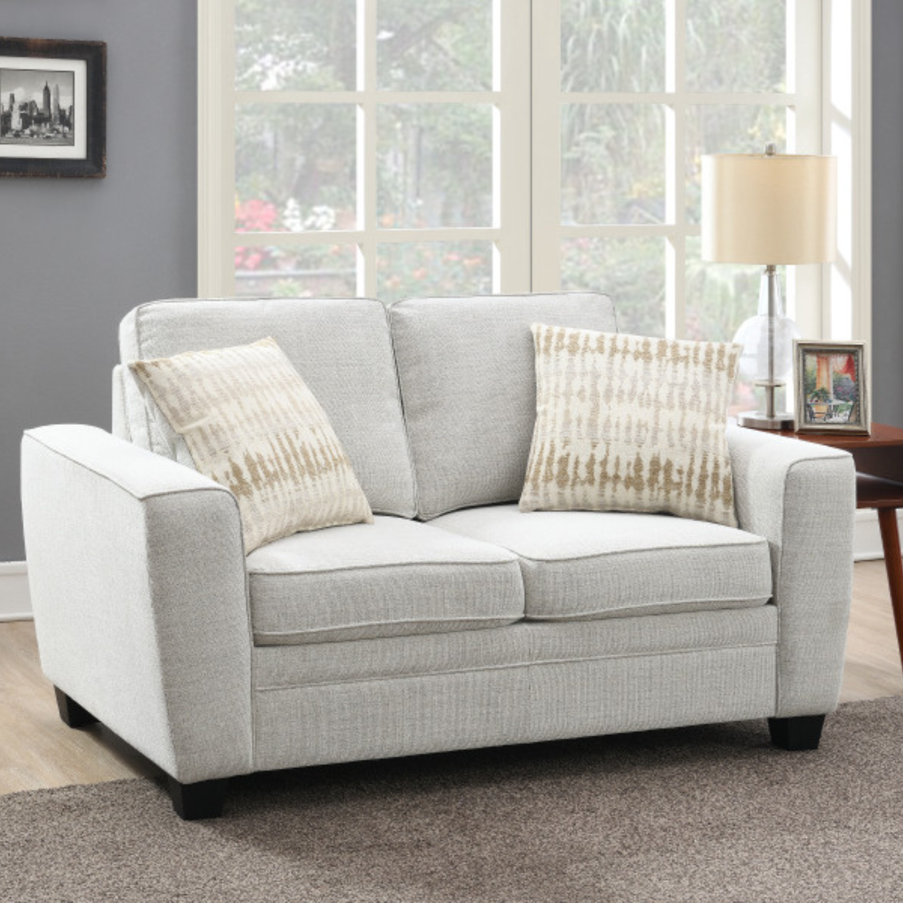 Confa Beige Living Room Set ( Sofa + Loveseat)