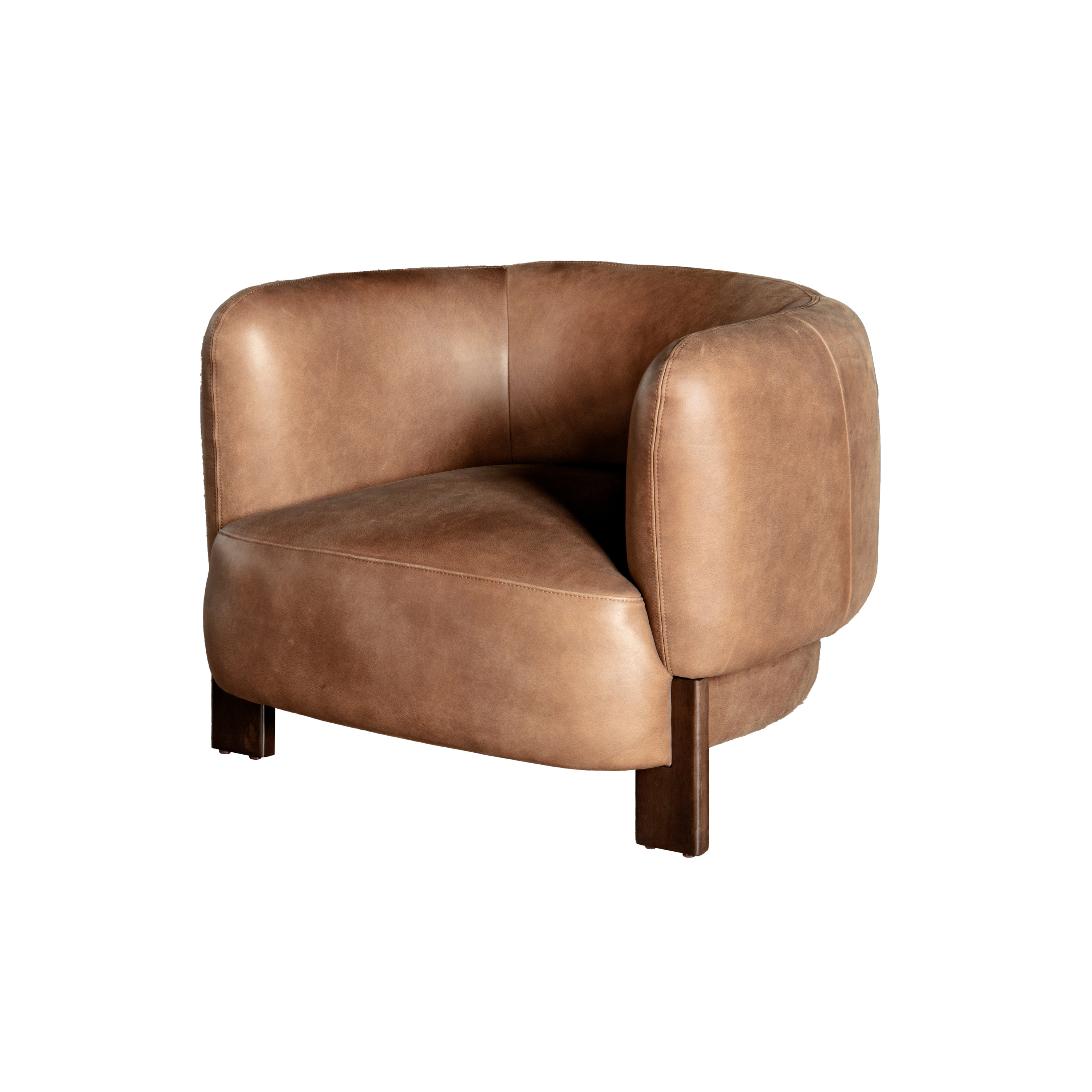 Leaner Black Leather Chair W98