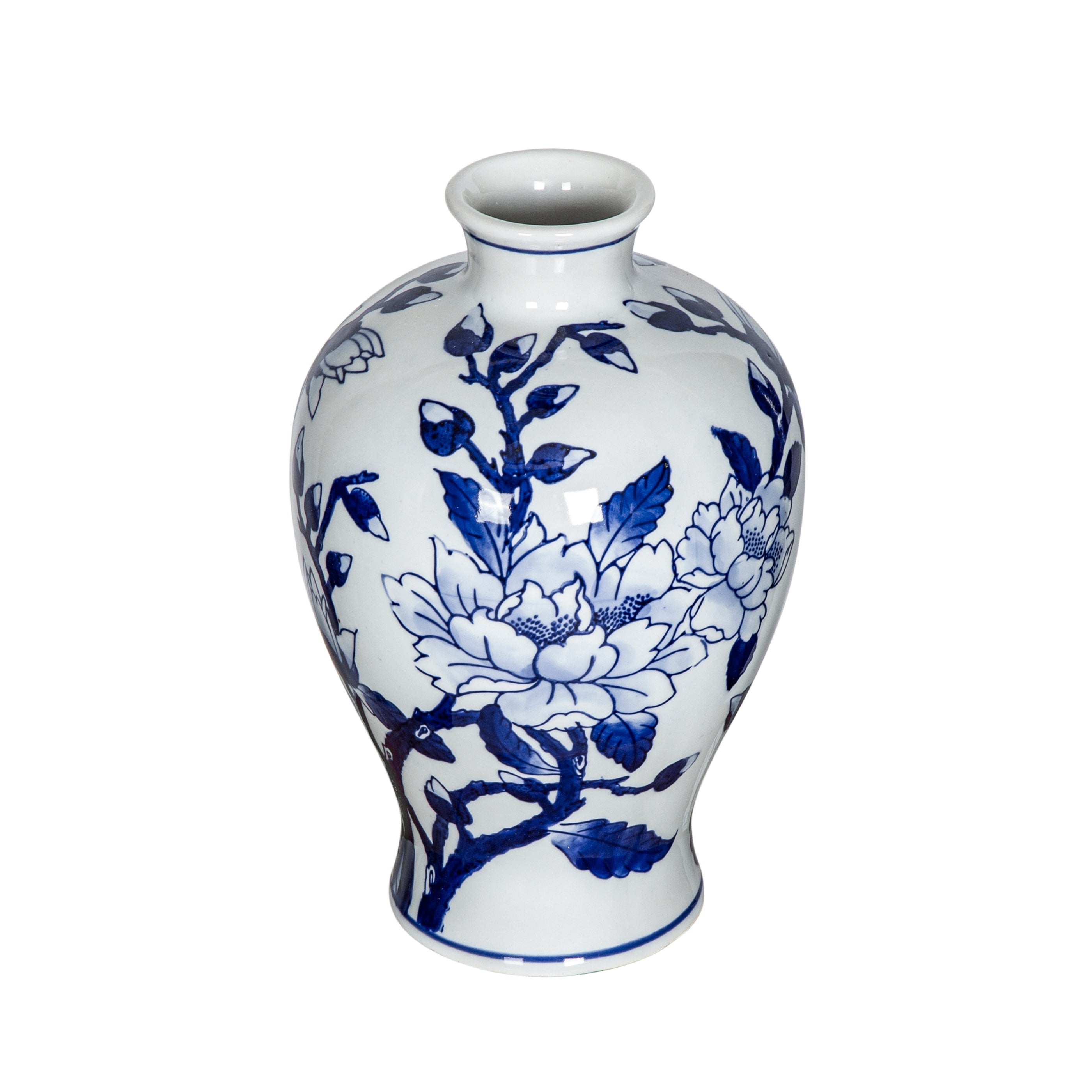 Magnolia Vase,Blue/White EG-60963