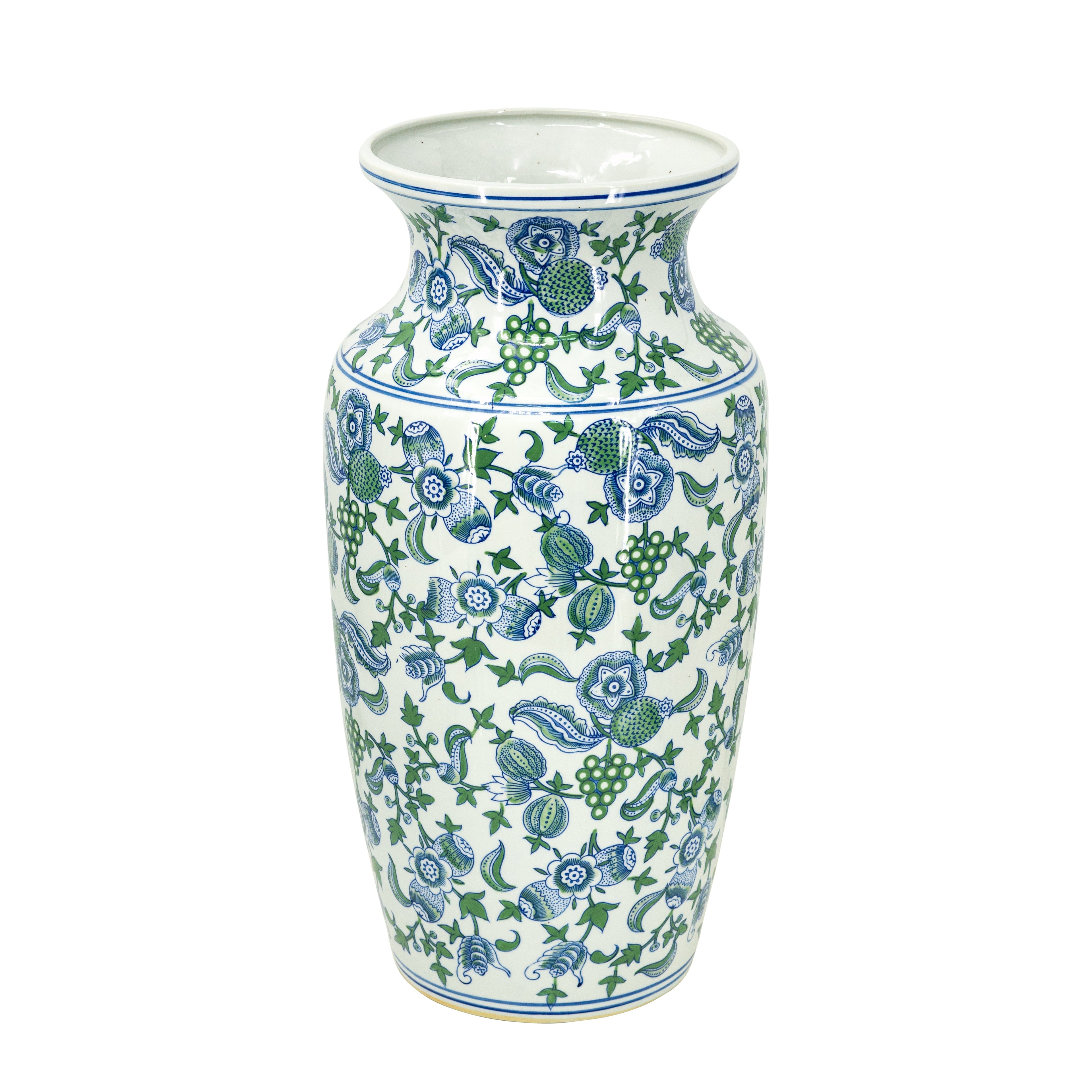 Porcelain Blue And White Cherry Blossom Vase EG-61134