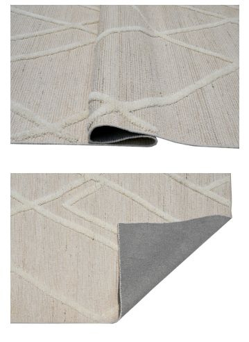 RUDA beige and white Rug