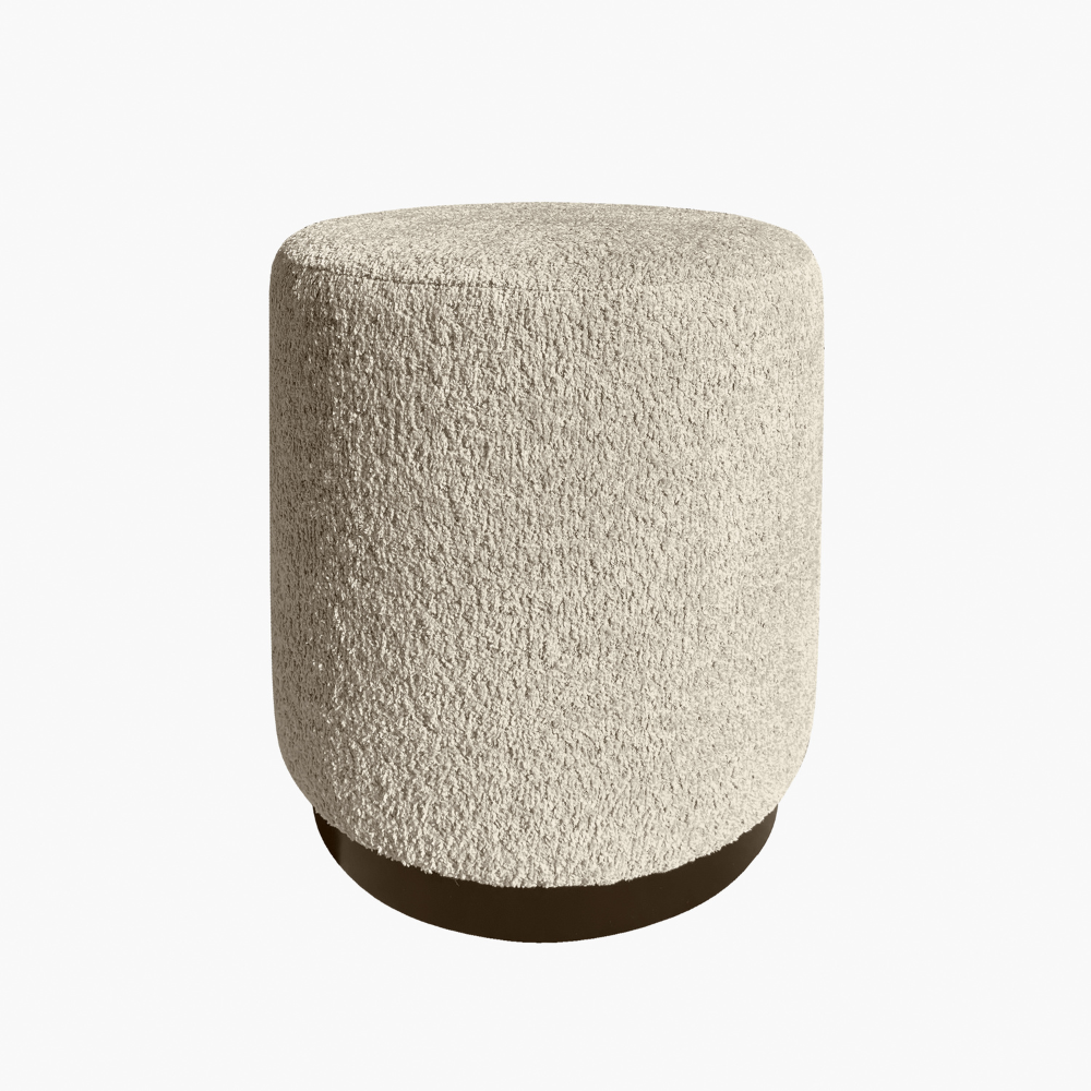 Pattern Beige/Gold Ottoman
