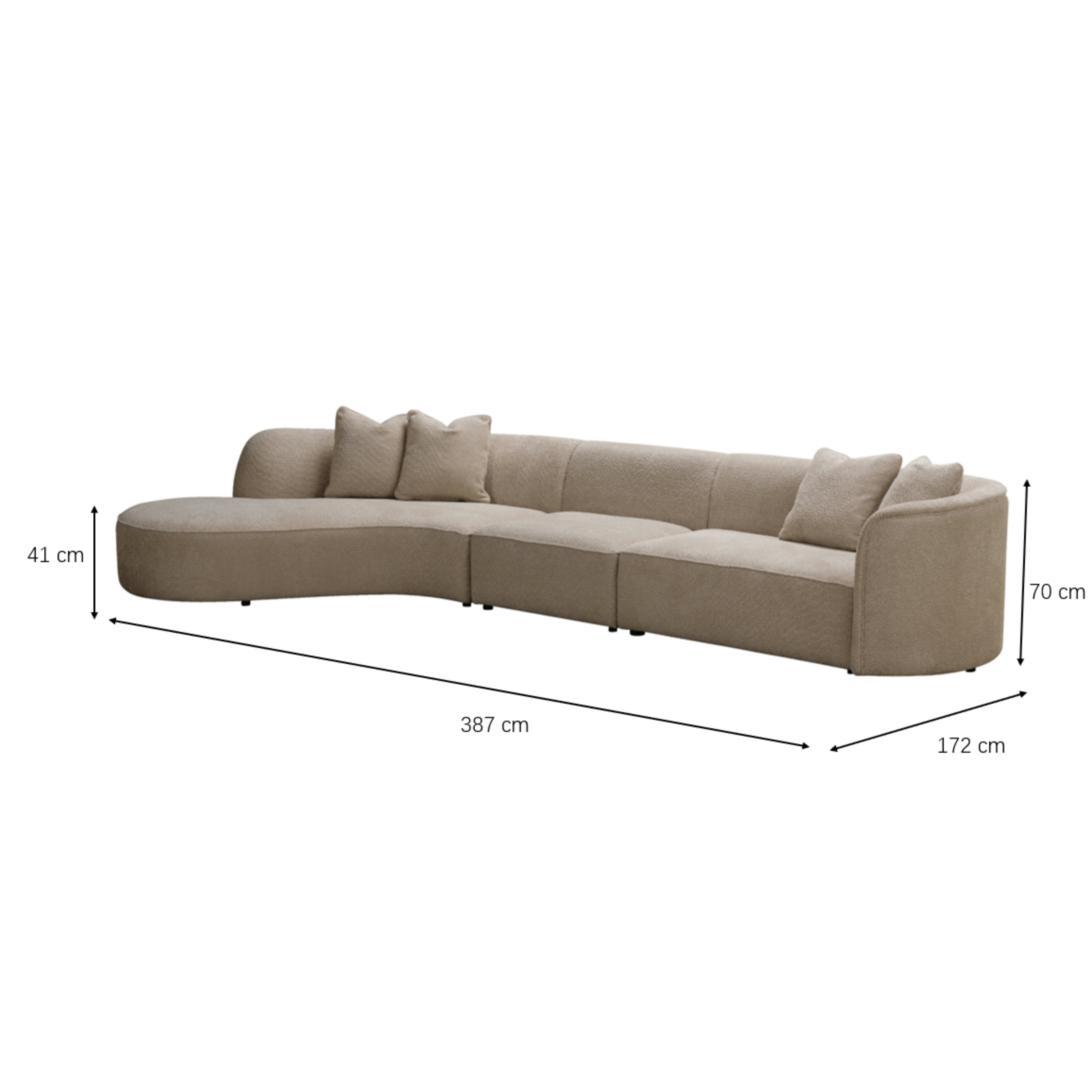 Raya Beige Living Room Set