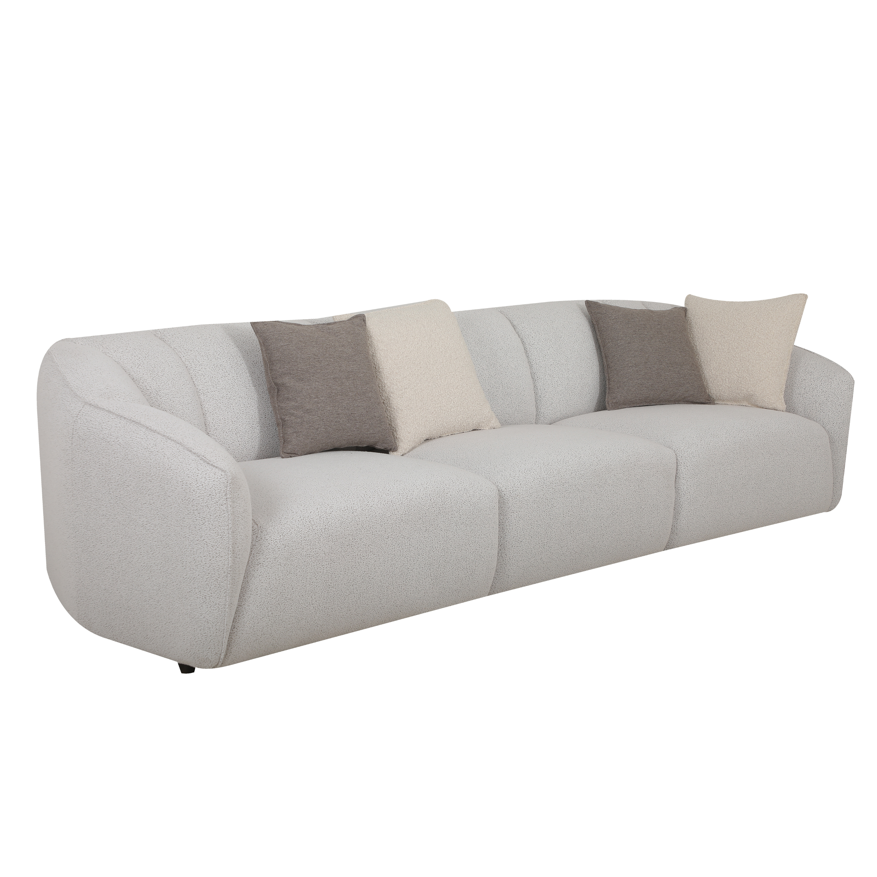 Dario Silver Grey Sectional