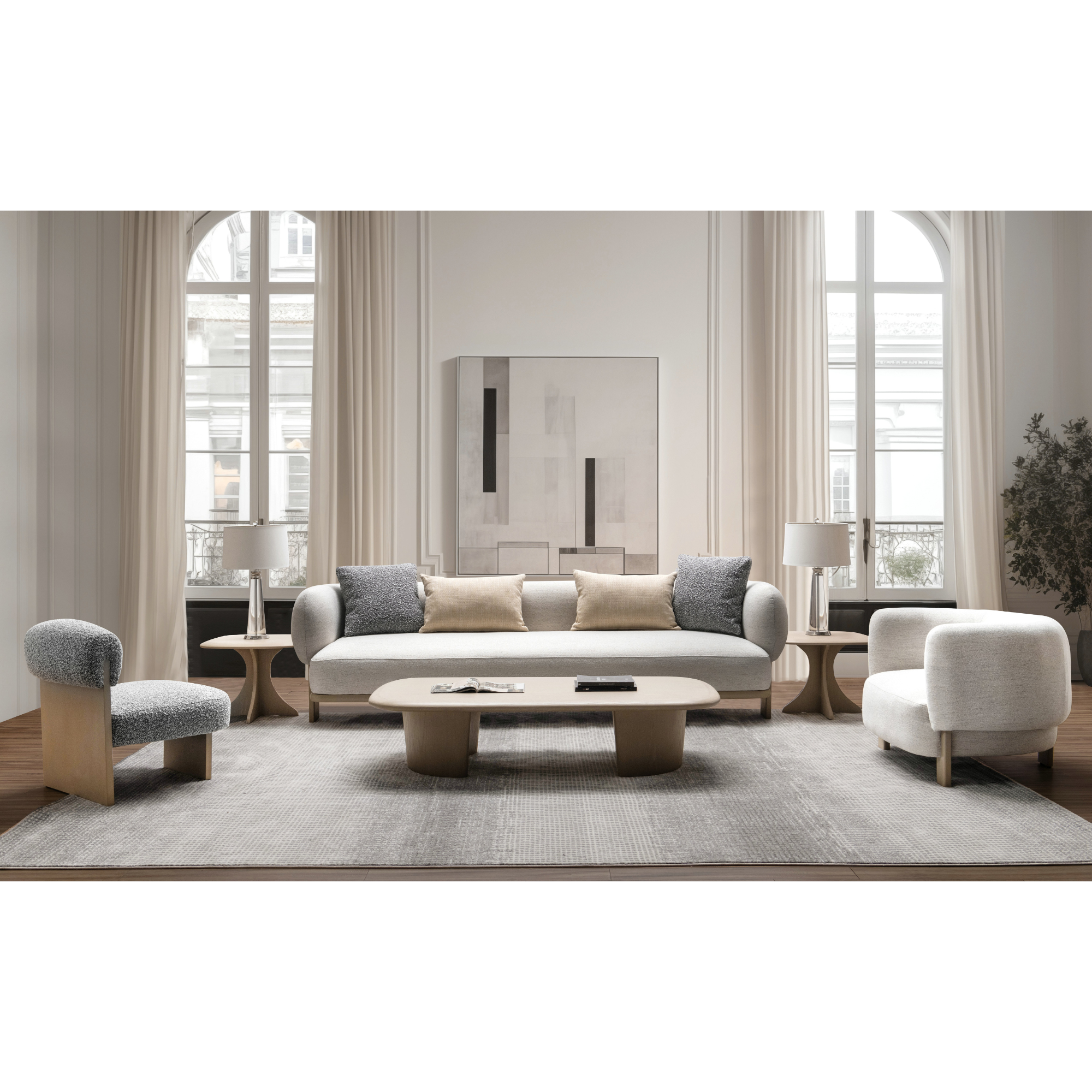 Leaner 4 seater sofa (258cm)