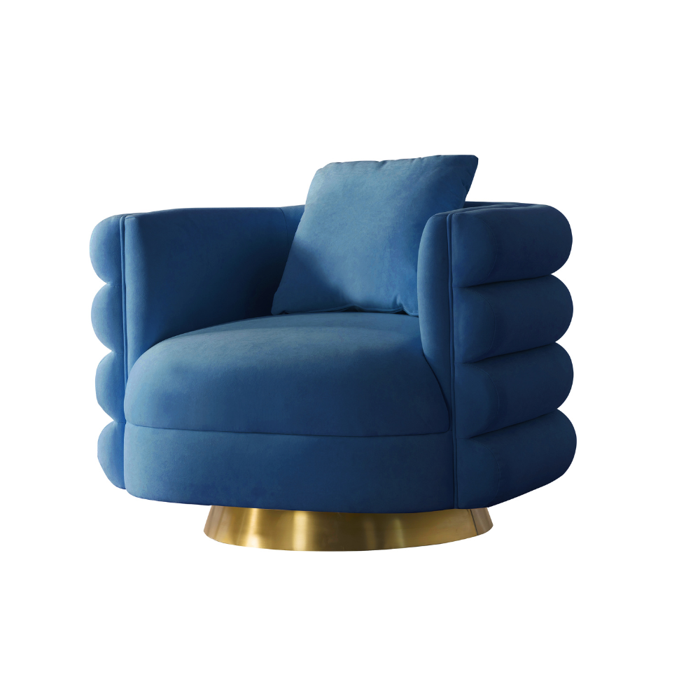 Oro Blue Living Room Set