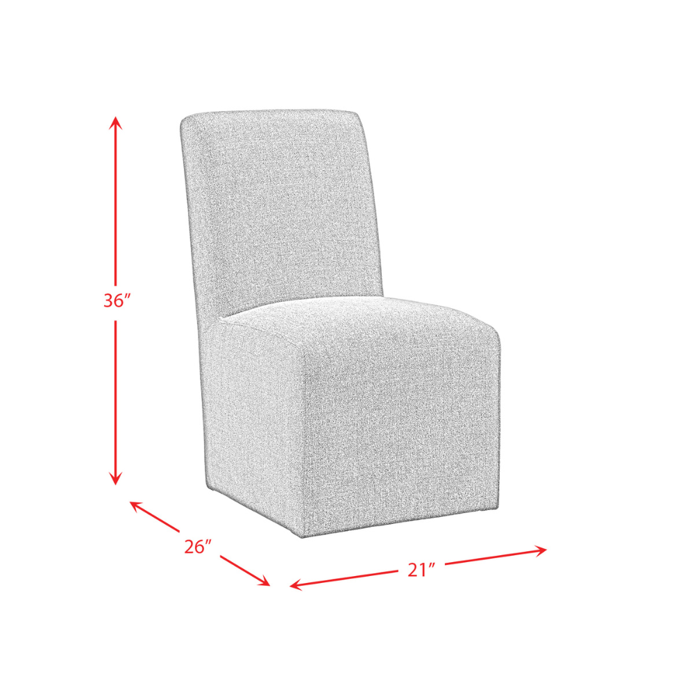Nero Dining Side Chair (2 per carton) W/Grey Fabric