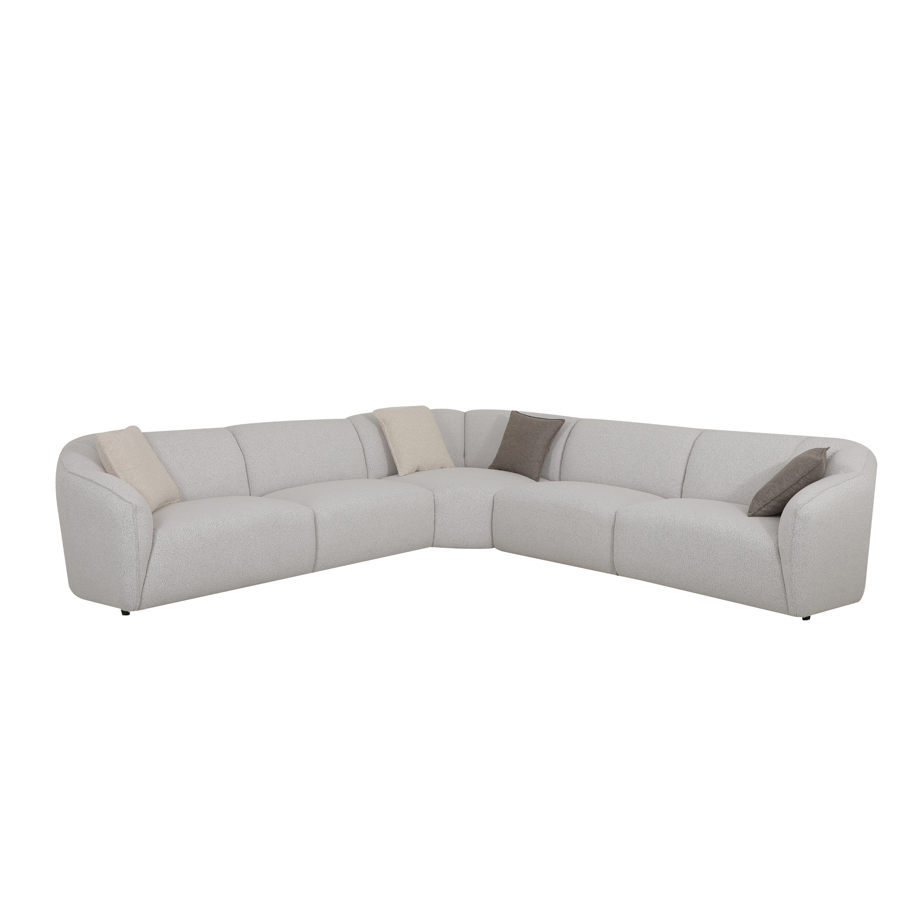 Dario Silver Grey Sectional