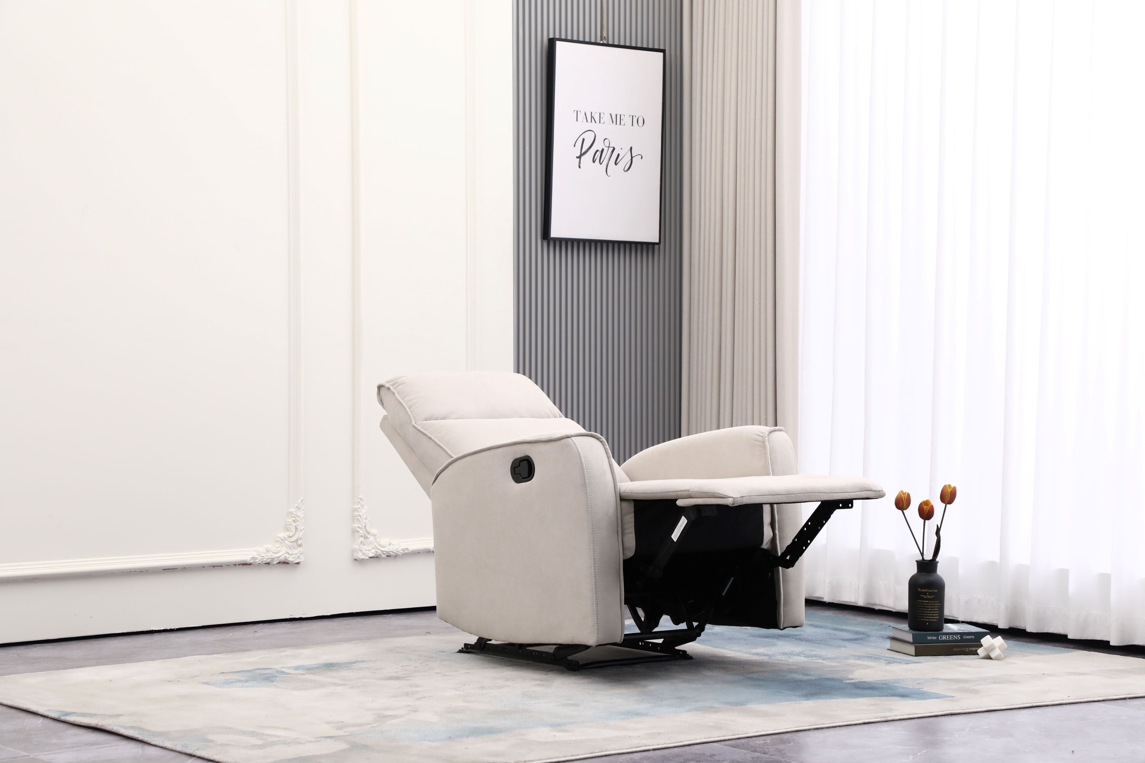 Nairobi Beige Manual Recliner