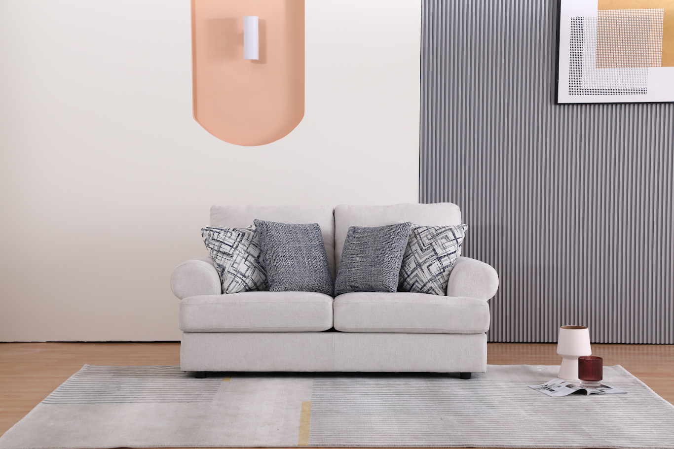 Elegant Off-White Living Room Set RF1622-001Kit-2