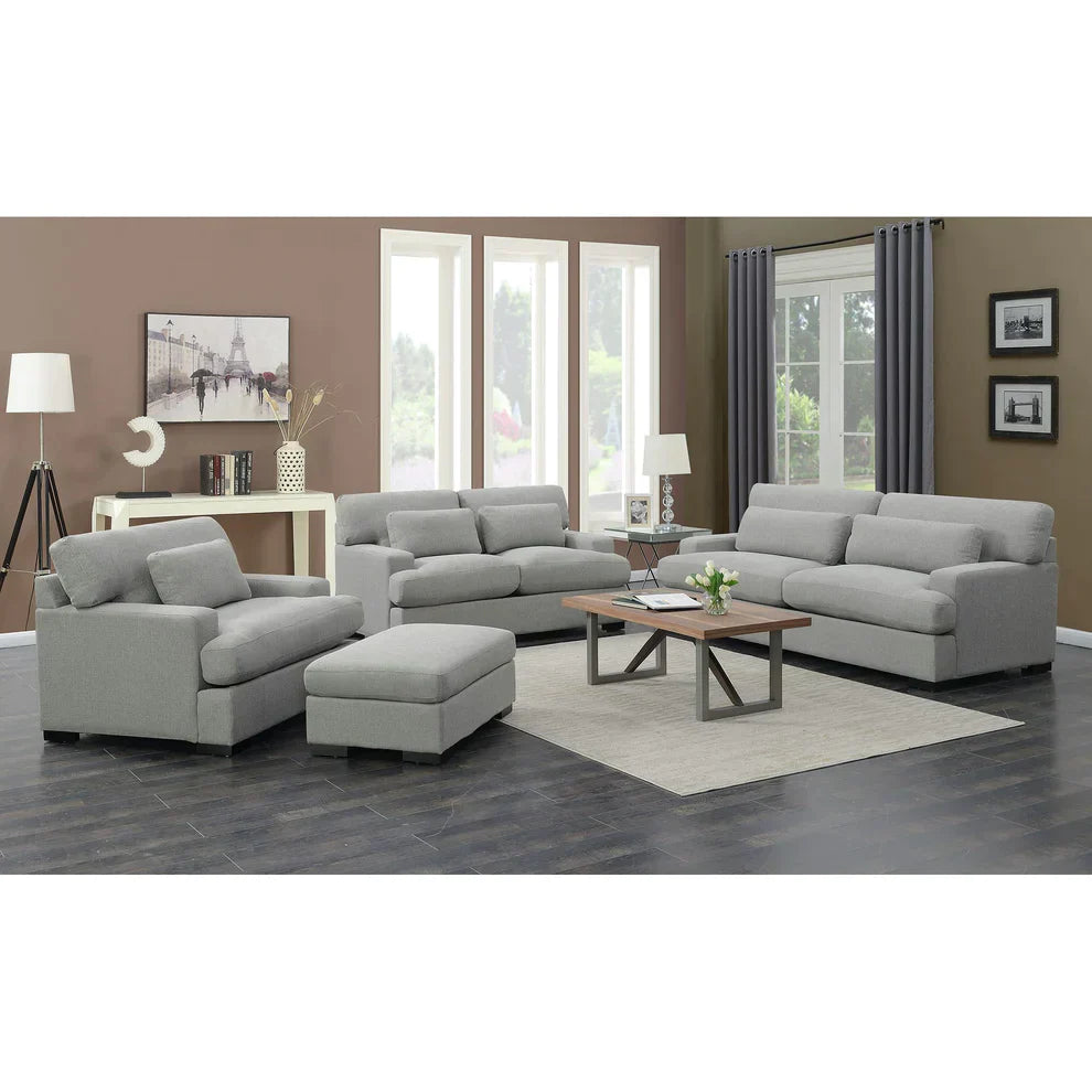 Rodeo Ottoman In Grey (6640610148448)
