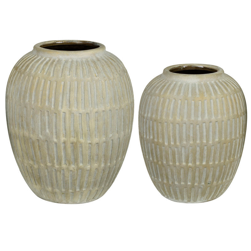 CERAMIC VASE SIZE L 11x11x13.25&