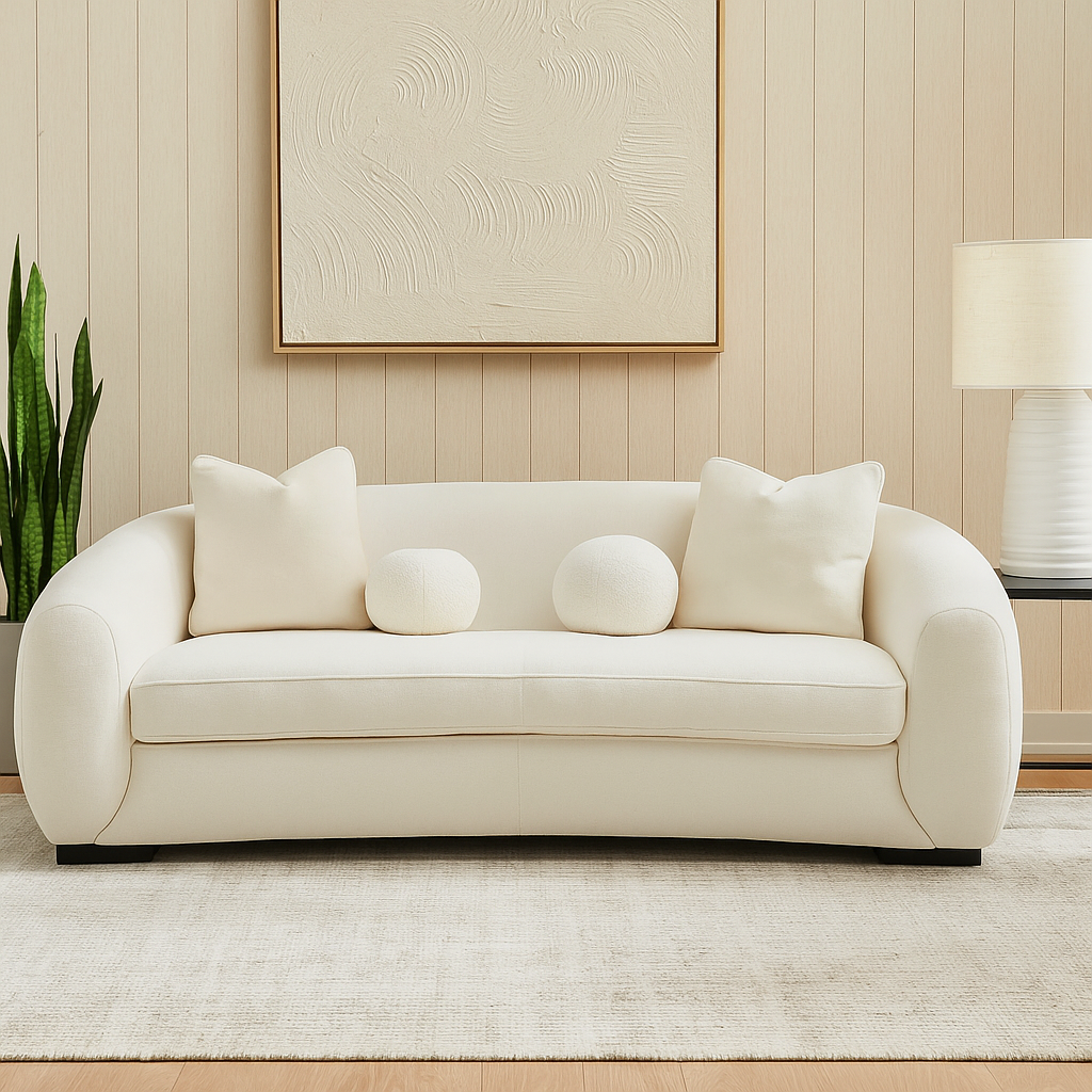 Boucle Linen Loveseat (194cm)